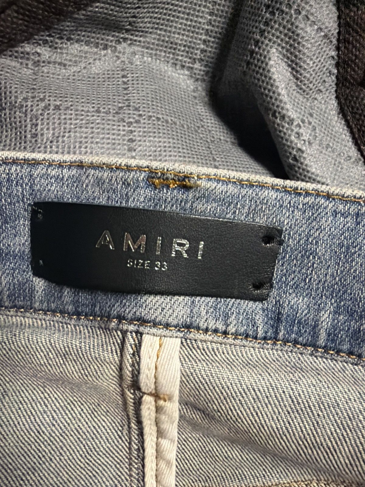 Amiri Blue Suede MX1 Jeans Size US 33 - 6 Thumbnail