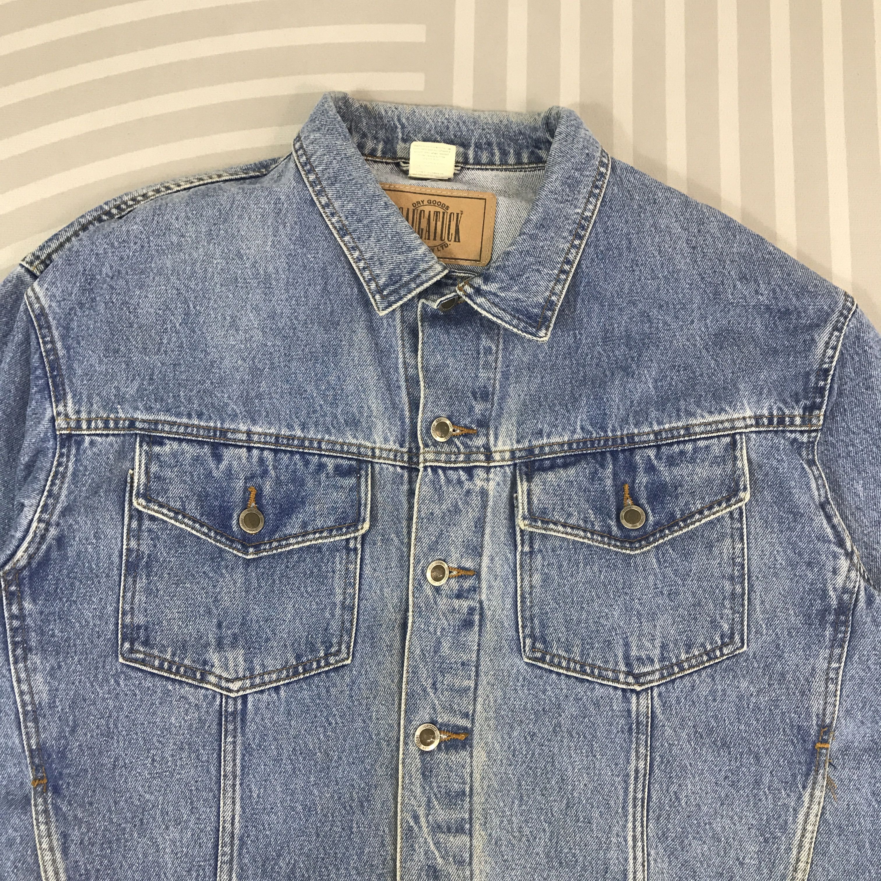Vintage Vintage Saugatuck Denim Tracker style Jacket K67B4 Size US XL / EU 56 / 4 - 2 Thumbnail