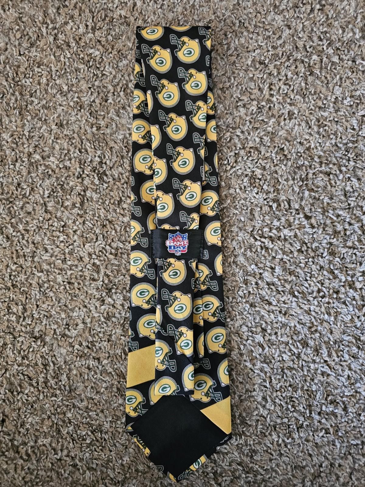 Ralph Marlin Vintage Green Bay Packers NFL Tie 1997 Ralph Marlin Stained Size ONE SIZE - 5 Thumbnail