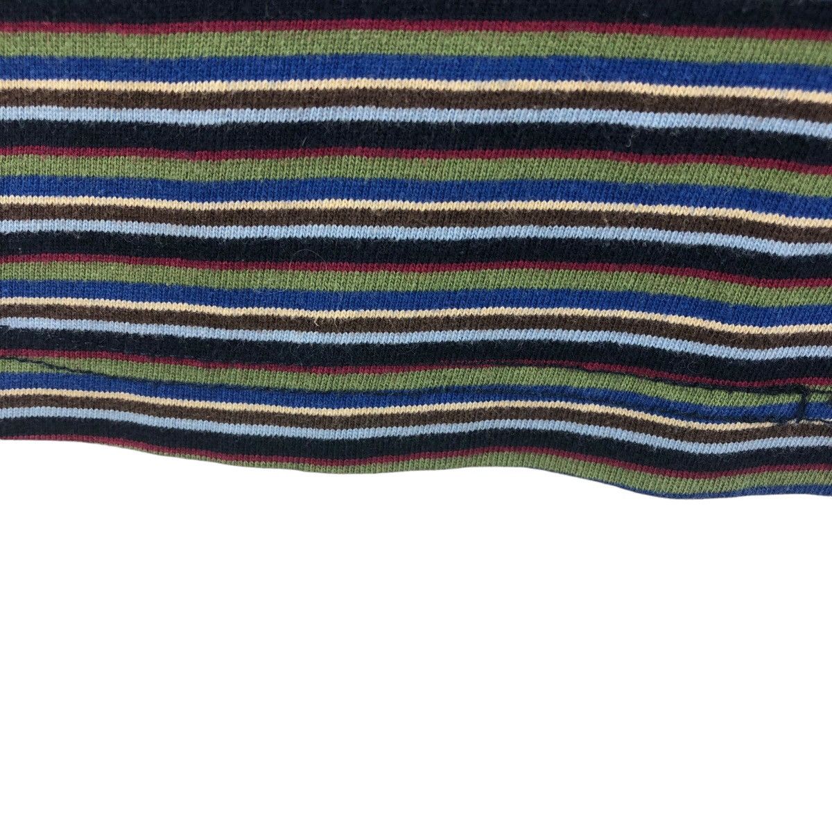 Vintage Pick!! Vtg 90's ROBERT AUGUST Surfing Stripe Pocket Tshirt Size US L / EU 52-54 / 3 - 8 Thumbnail
