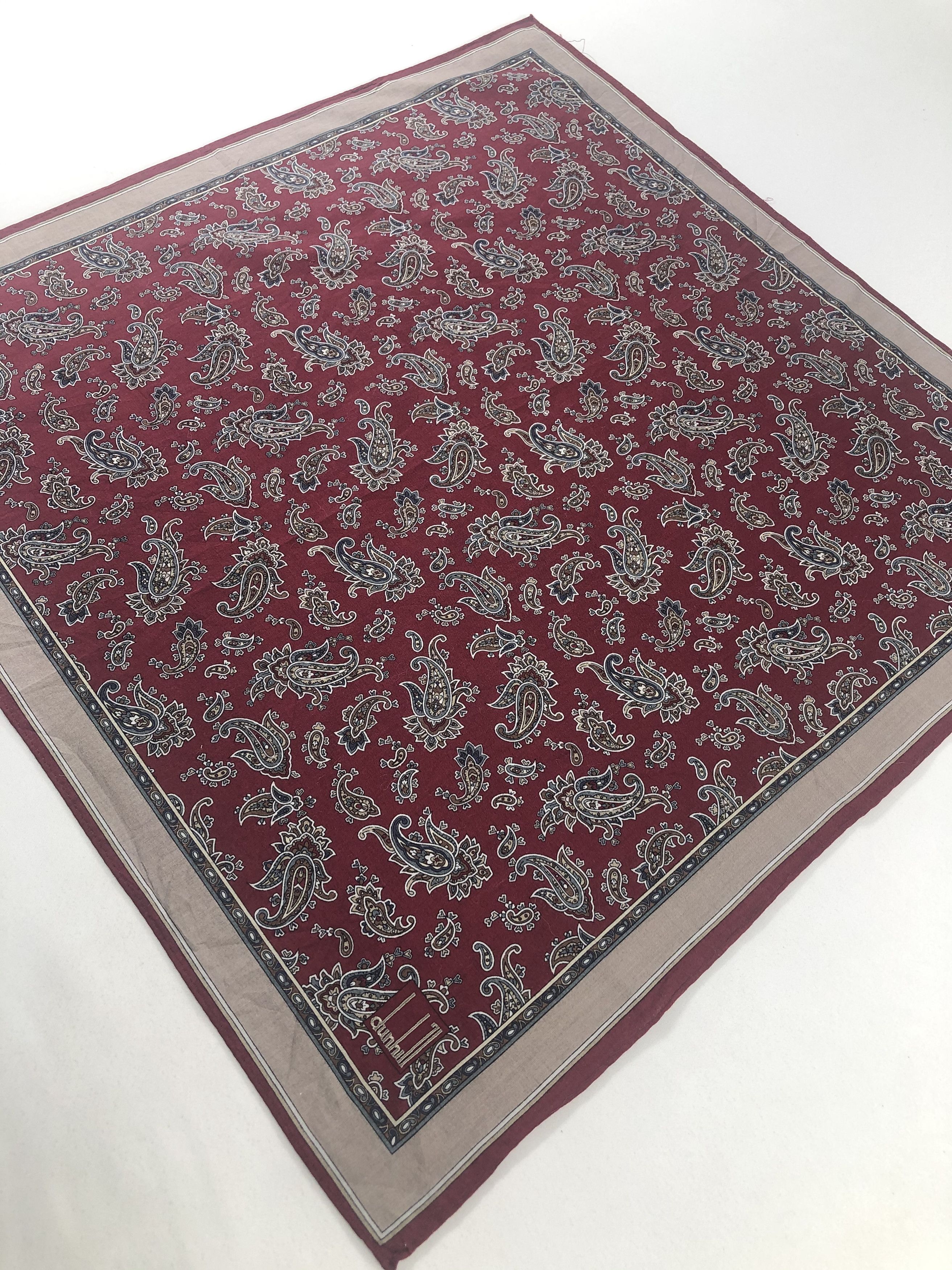 Alfred Dunhill × Vintage Alfred Dunhil Paisley Handkerchief / Bandana / Neckerchief Size ONE SIZE - 3 Thumbnail