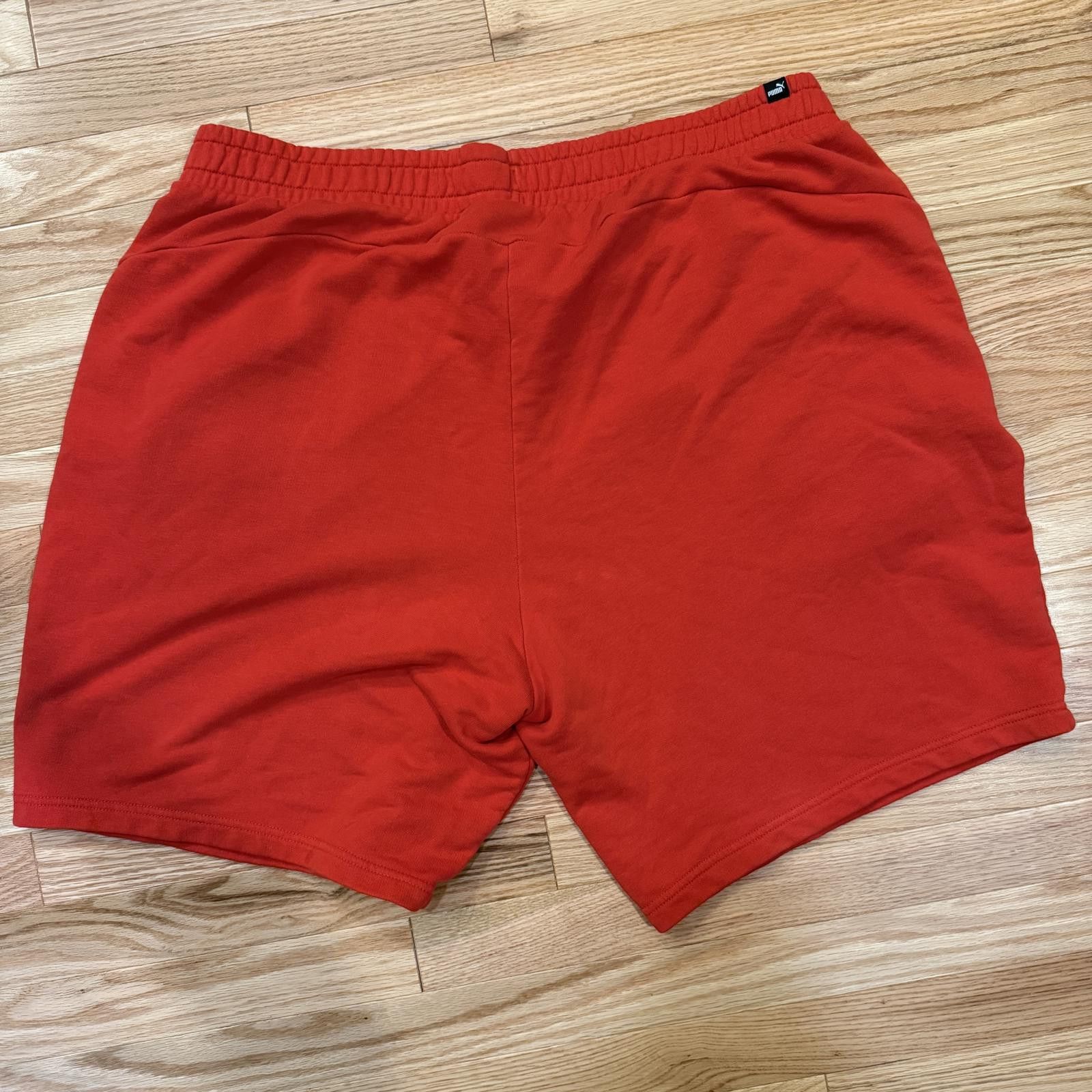 Adidas PUMA fleece lounge/athletic shorts, red – men’s 3XL Size US 44 / EU 60 - 2 Thumbnail