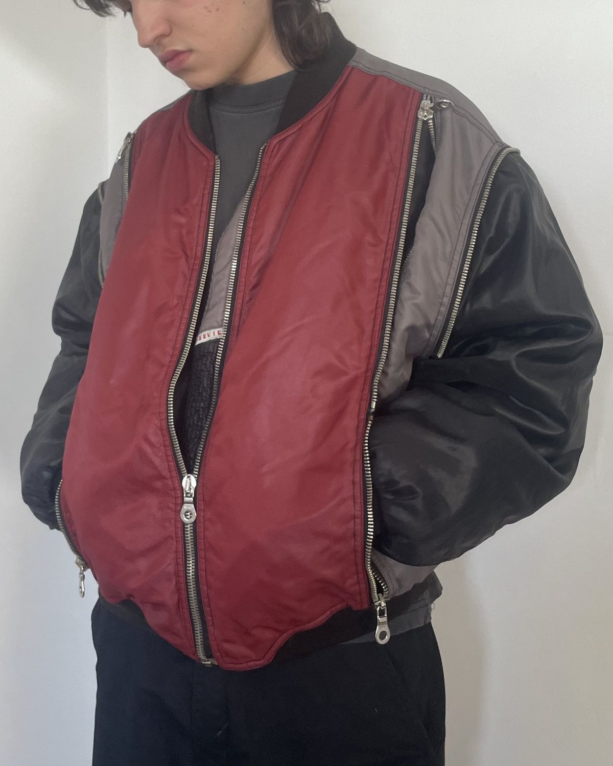 Vintage 1980s Soviet by Walter De Virgilis bomber jacket Size US L / EU 52-54 / 3 - 2 Thumbnail