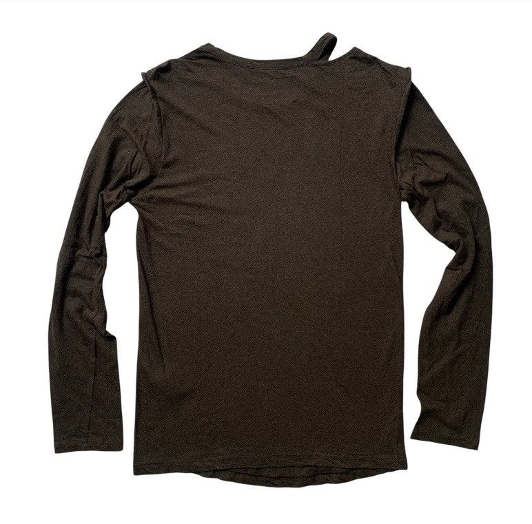 Yohji Yamamoto B yohji yamamoto collar cut it out long sleeve t shirt Size S / US 4 / IT 40 - 4 Thumbnail