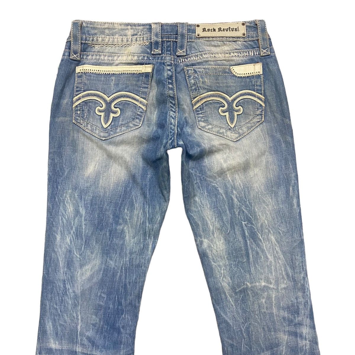 Rock Revival ROCK REVIVAL Low Rise Karlie Boot cut Jeans Distressed Size 29" - 10 Thumbnail