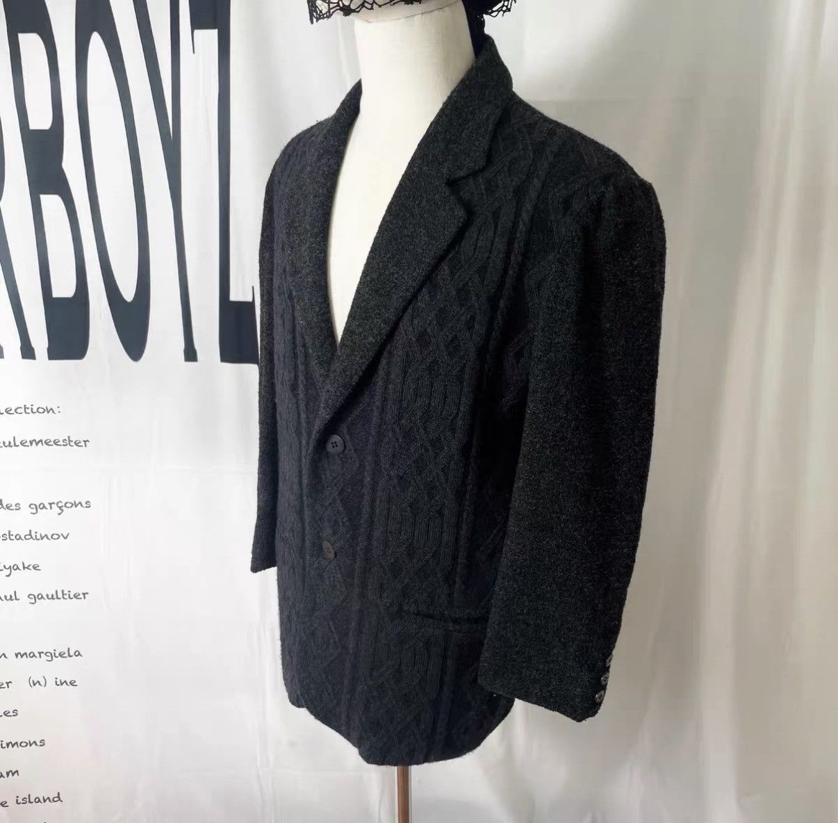 Balenciaga Balenciaga BB Geometric Jacquard Knit Blazer J29 Size US M / EU 48-50 / 2 - 3 Thumbnail