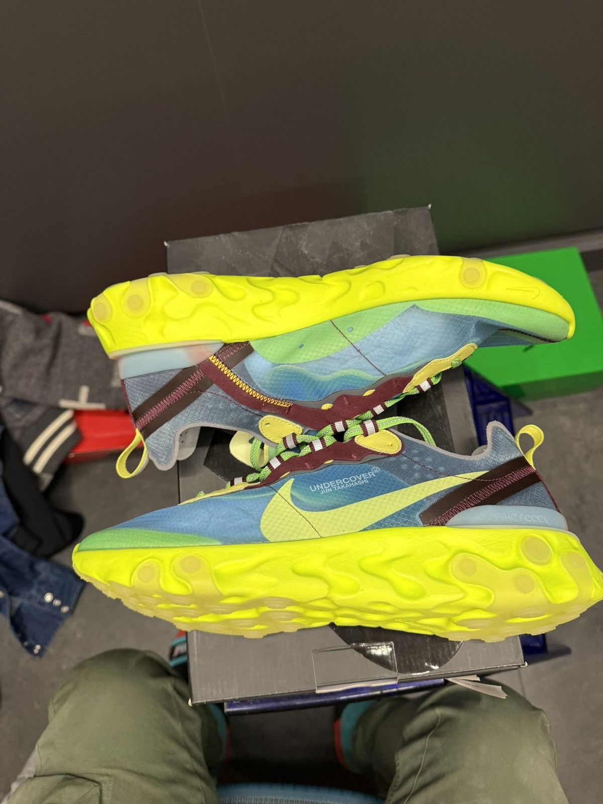 Nike × Undercover Nike React Element 87 Undercover Lakeside 9.5 BQ2718-400 Size US 9.5 / EU 42-43 - 7 Thumbnail