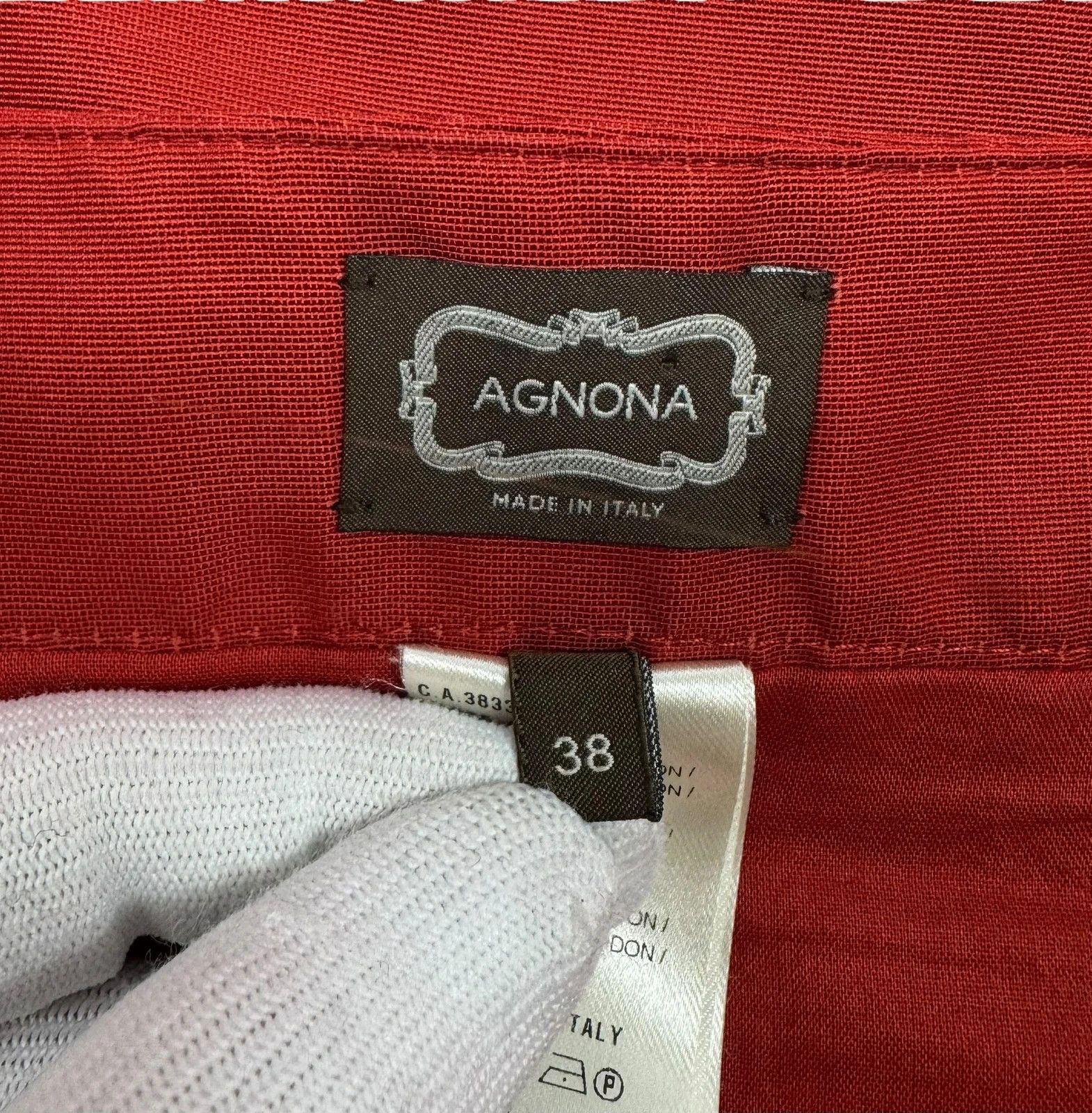Agnona Agnona Midi Skirt Cotton Silk size 38 Size 26" / US 2 / IT 38 - 10 Thumbnail