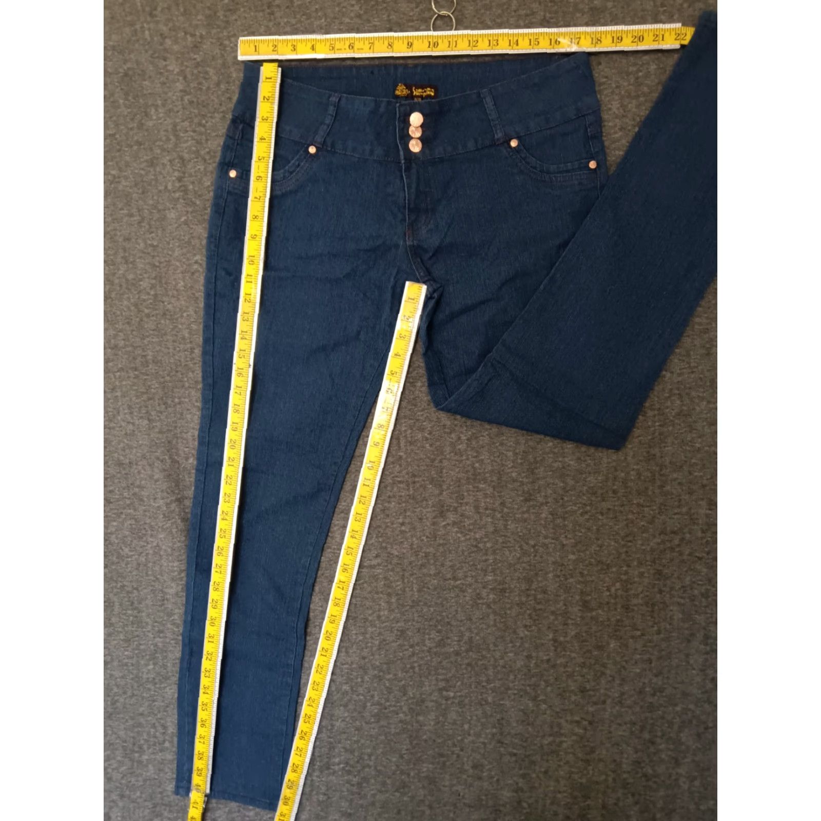 Vintage Unbranded Jeans Jeans Blue 5-Pocket Skinny Medium Wash 19/20 Women's Plus Size 32 in Waist Size 40" / US 18 - 4 Thumbnail