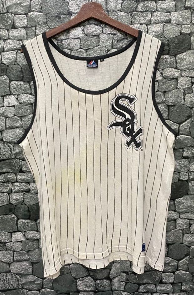 Majestic Vintage Majestic SOX Singlet Size US L / EU 52-54 / 3 - 1 Thumbnail