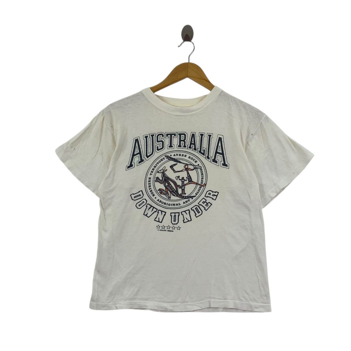 Vintage Vintage 90’ ADALBOZ DESIGNS AUSTRALIA Down Under Tee Shirt Size S / US 4 / IT 40 - 1 Thumbnail