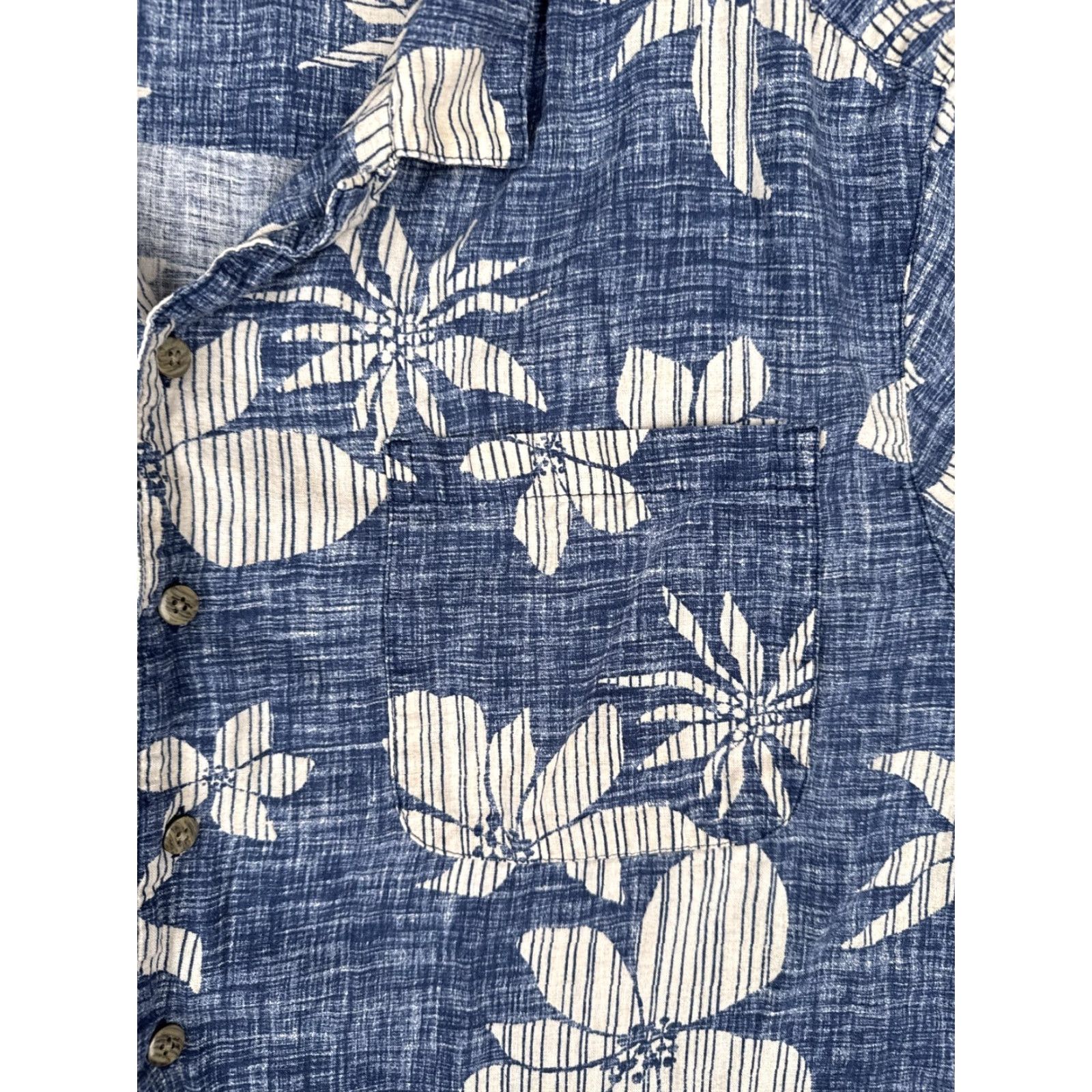George George Shirt Mens 2XL Blue Short Sleeve Hawaiian Floral Button Up Tropical Size US XXL / EU 58 / 5 - 6 Thumbnail