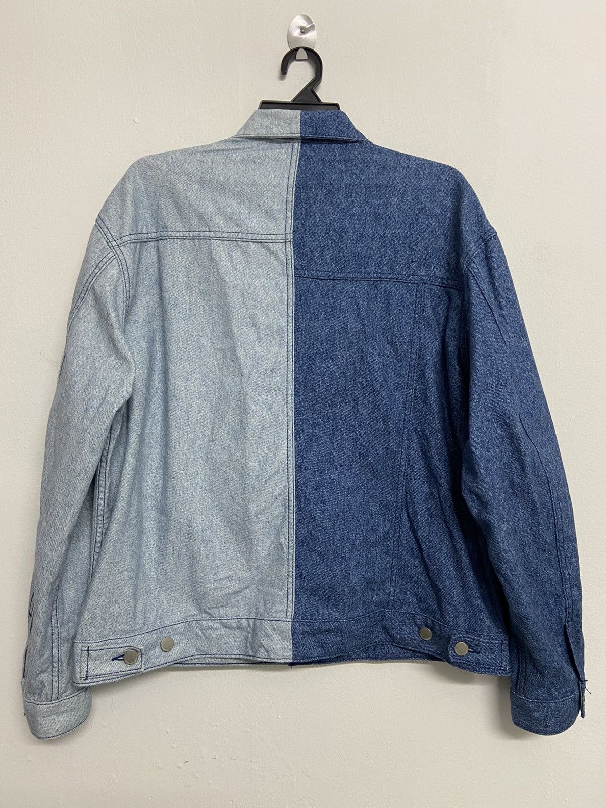 Maison MIHARA YASUHIRO Gu x Miharayasuhiro Two Tone Denim Trucker Jacket Size US L / EU 52-54 / 3 - 3 Thumbnail