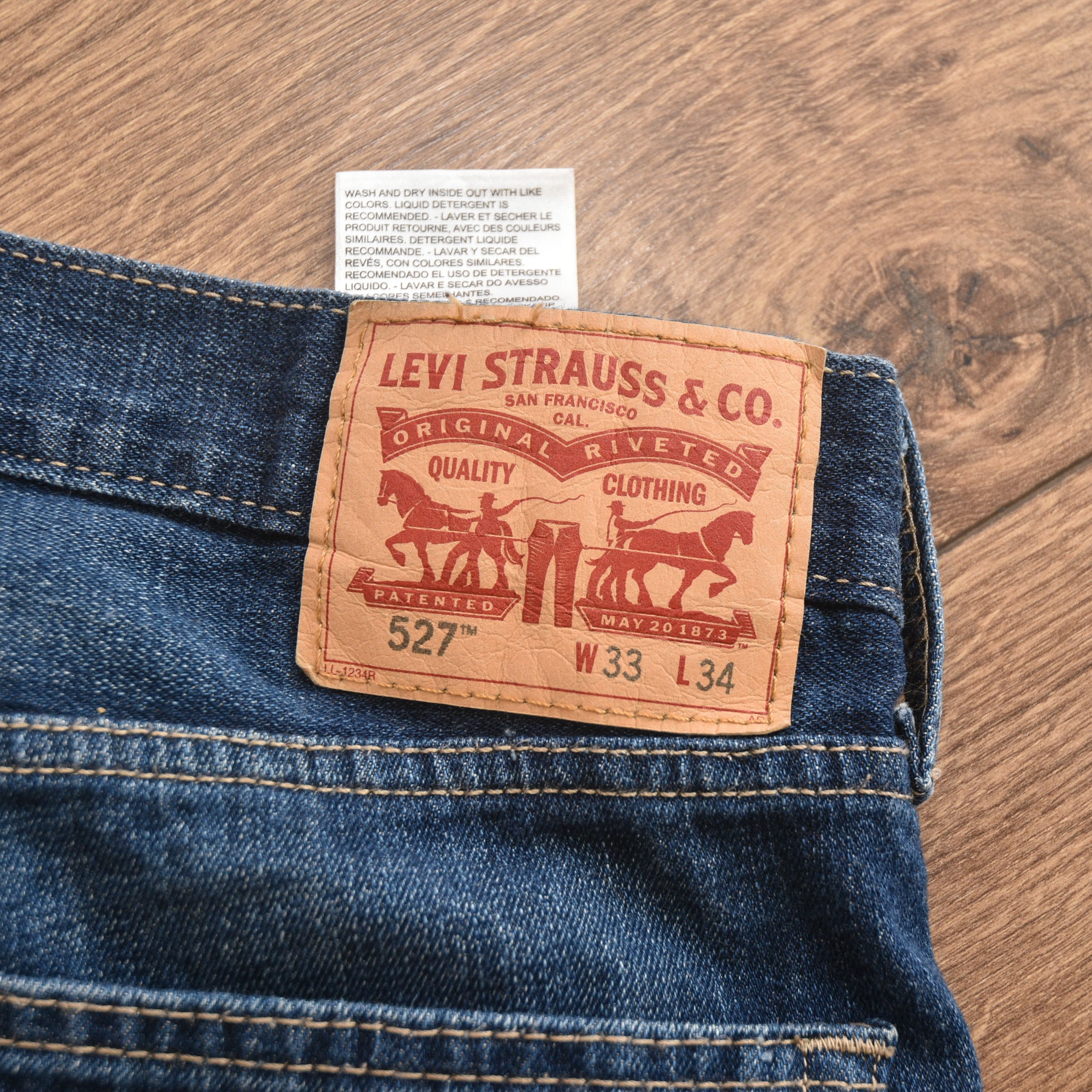 Levi's Levis 527 Trend Hype Bootcut Jeans Dark Wash W33 L34 Y2K Size US 33 - 11 Thumbnail
