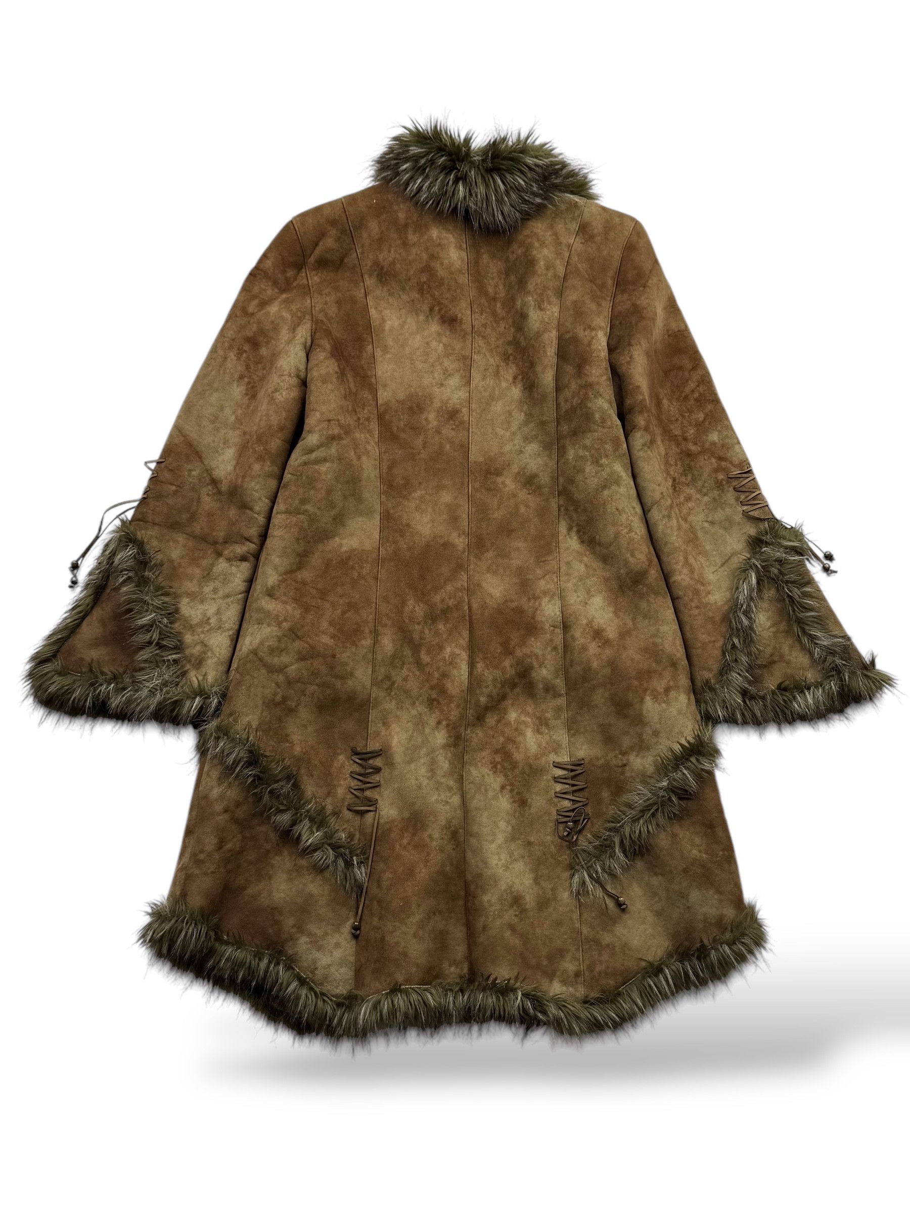 Vintage Vintage Faded Faux Sheepskin Coat W69(V9) Size L / US 10 / IT 46 - 5 Thumbnail