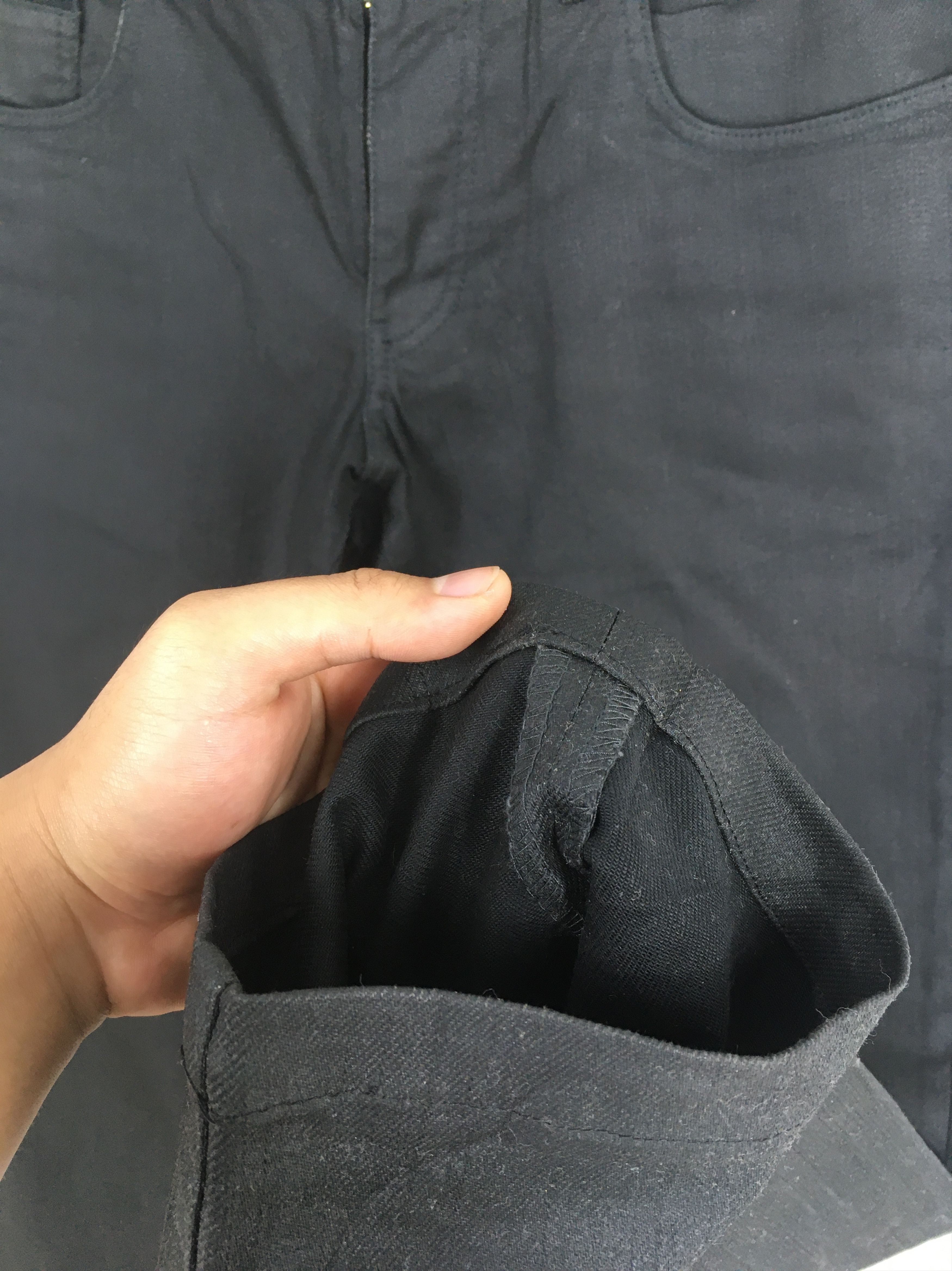 Comme des Garcons Size 30x28 Comme Ca Ism Black Denim Japanese Wax Pants S474 Size US 30 / EU 46 - 4 Thumbnail