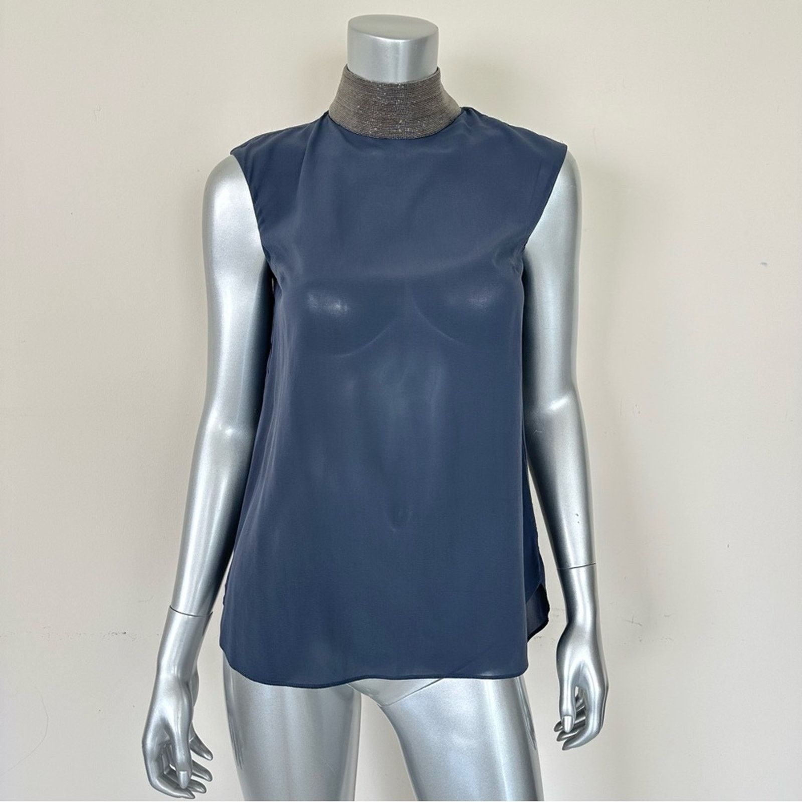 Brunello Cucinelli Brunello Cucinelli women silk blouse size S Retail 1450$ Size S / US 4 / IT 40 - 1 Thumbnail