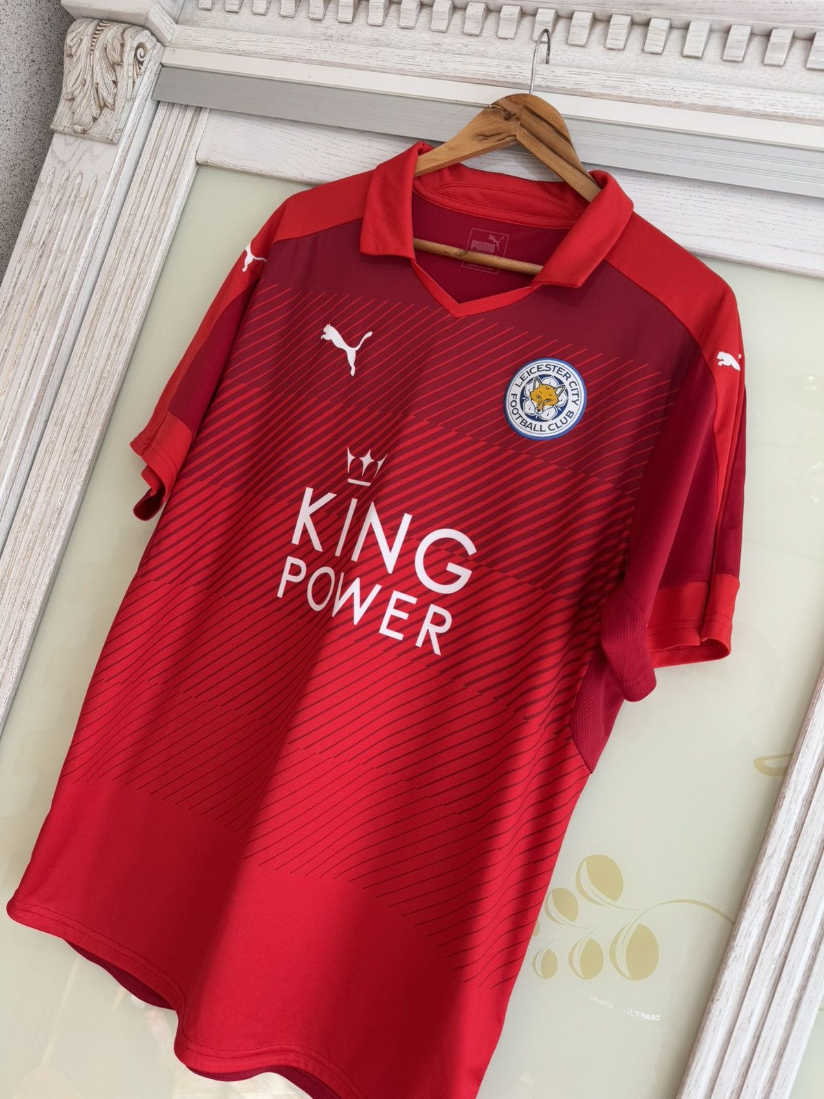 Puma Leicester City 2016-2017 Away Soccer Jersey Football Shirt Size US XL / EU 56 / 4 - 3 Thumbnail
