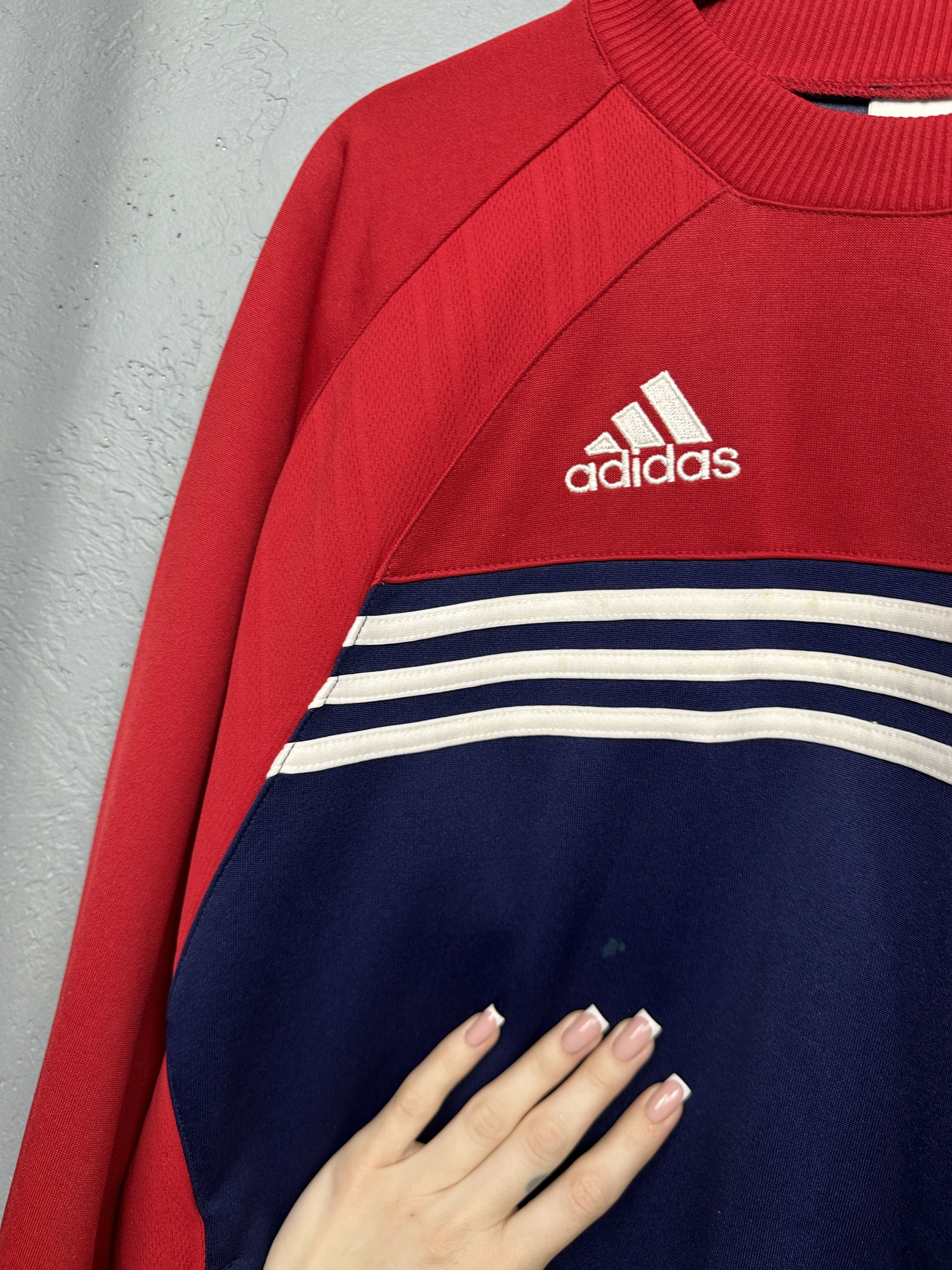 Adidas Adidas 90s Vintage Mens Crew Neck Sweatshirt Size US S / EU 44-46 / 1 - 5 Thumbnail