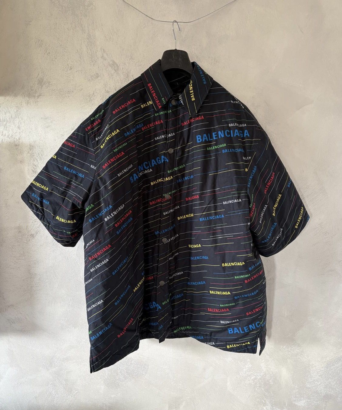 Balenciaga Balenciaga Short Sleeve Bottom Padded Shirt Size US S / EU 44-46 / 1 - 1 Thumbnail