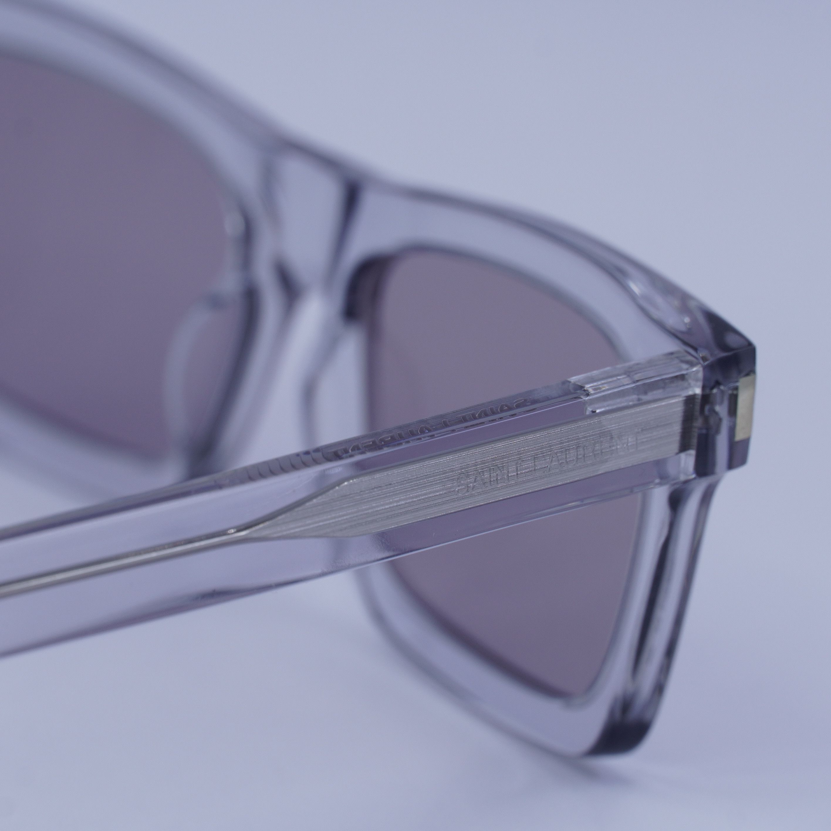 Saint Laurent Paris Saint Laurent SL461 BETTY 013 Sunglasses Grey Rectangle Size ONE SIZE - 5 Thumbnail