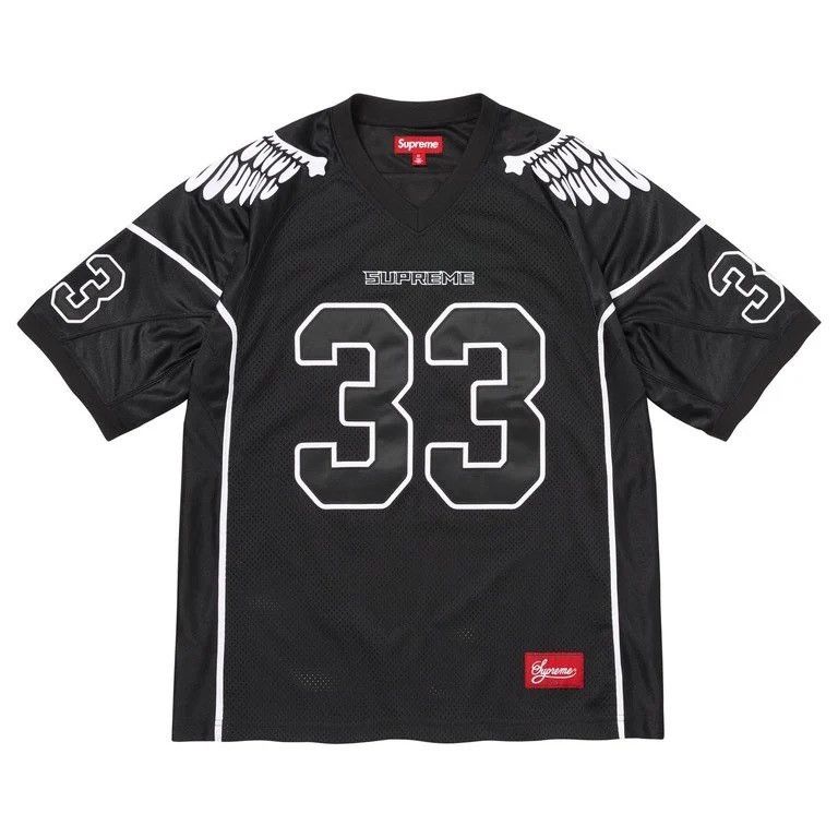 Supreme Supreme Bones Football Jersey Black | Grailed