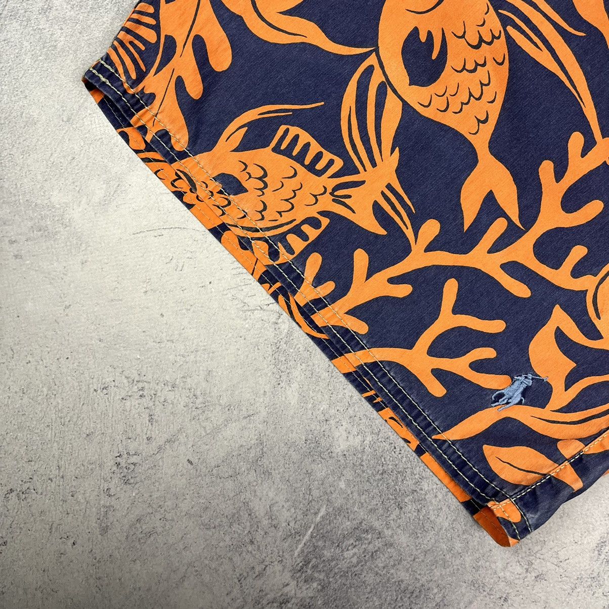 Polo Ralph Lauren Vintage Polo Ralph Lauren fish print logo swim shorts 90’s Size US 34 / EU 50 - 12 Thumbnail