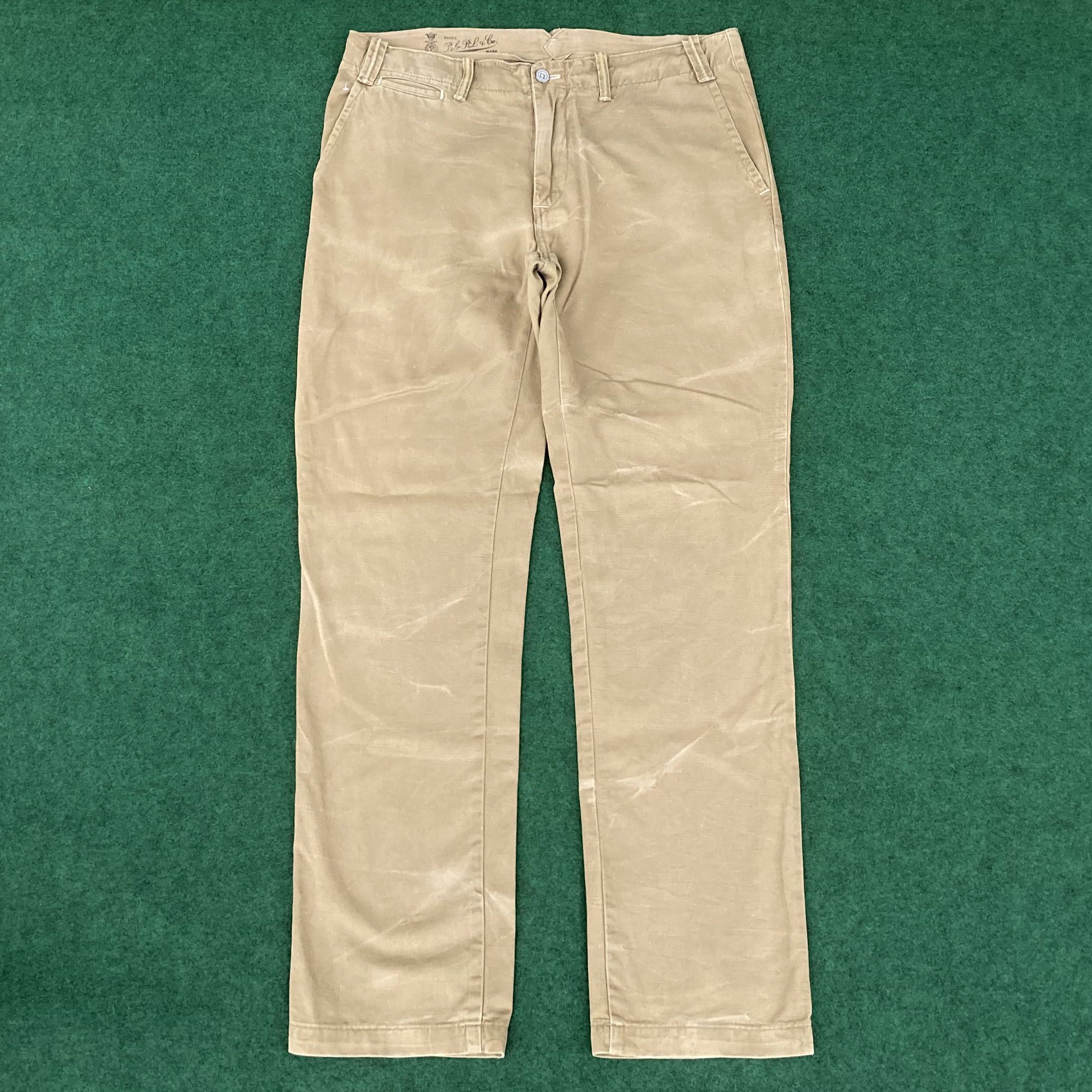 Polo Ralph Lauren × Ralph Lauren Vtg Polo Ralph Lauren Military Trousers Army Pant Jeans Size US 35 - 1 Thumbnail