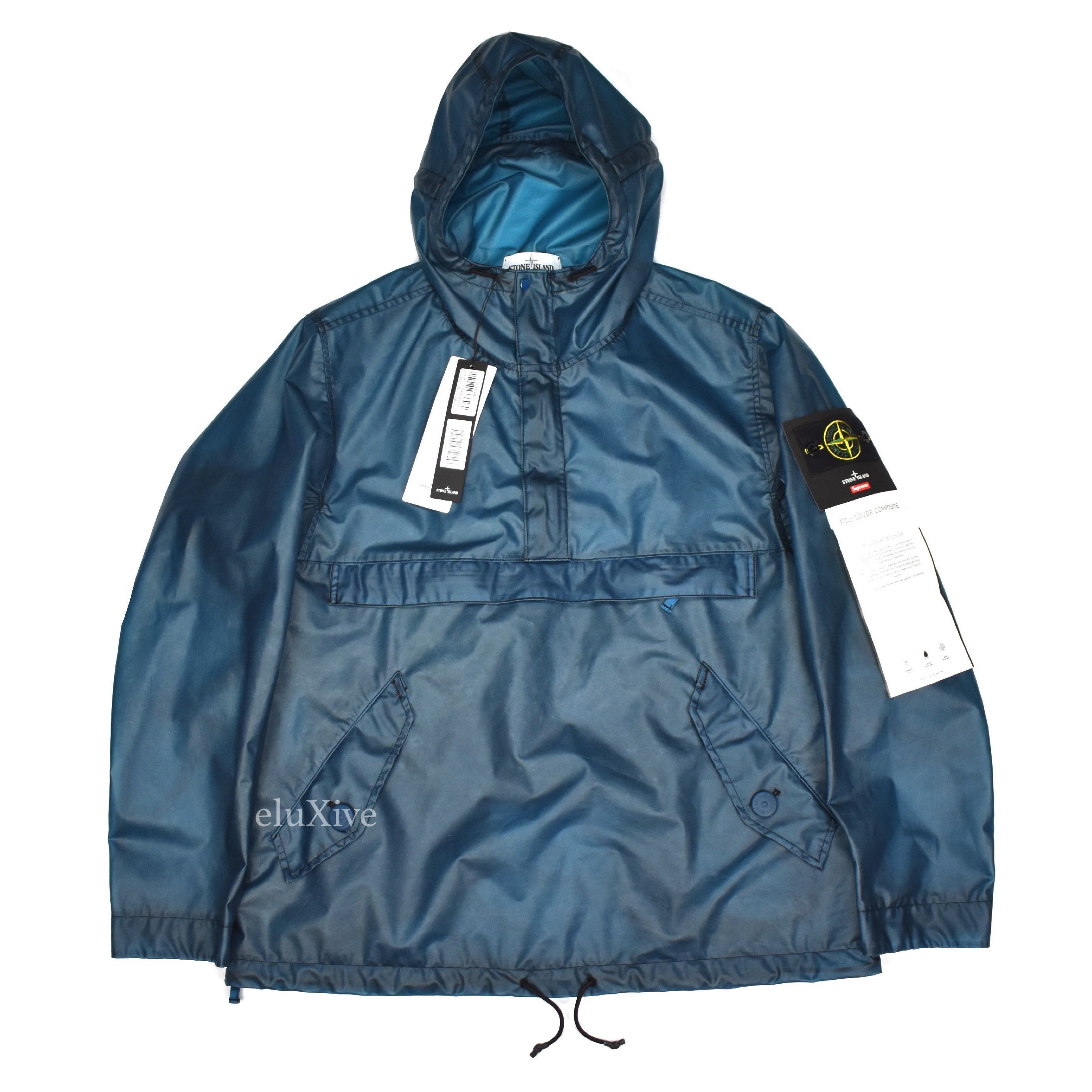 Stone Island × Supreme Supreme Stone Island Teal Poly Cover Anorak FW17 DS Size US L / EU 52-54 / 3 - 1 Preview