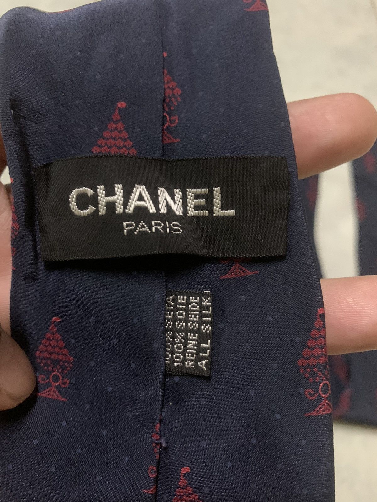 Chanel Vintage Chanel Neck Tie Pure Silk Luxury Size ONE SIZE - 6 Thumbnail