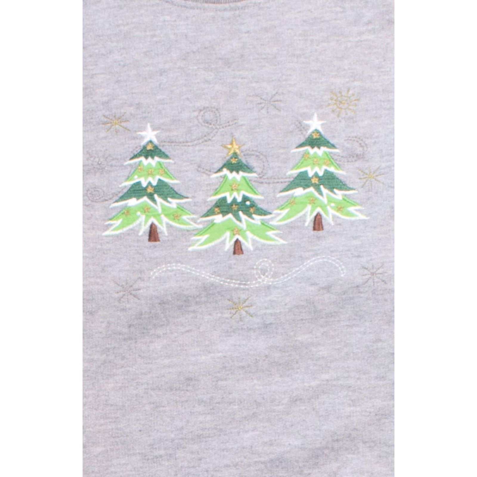 Vintage VINTAGE Grey Ugly Christmas Sweatshirt 58133 Large Polyester Christmas Trees Womens XL Mens XL Size L / US 10 / IT 46 - 2 Thumbnail