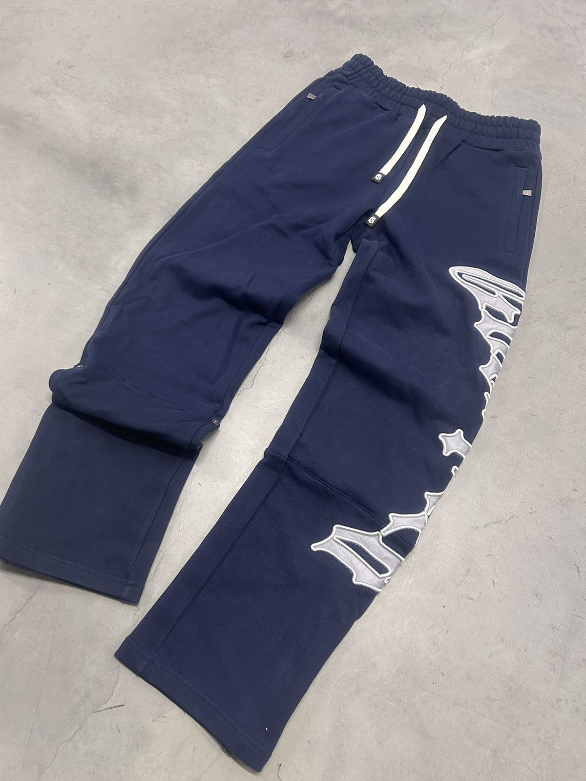 Godspeed Godspeed Navy/Silver Satin OG Logo V2 Sweatsuit Brand New Size US L / EU 52-54 / 3 - 6 Thumbnail