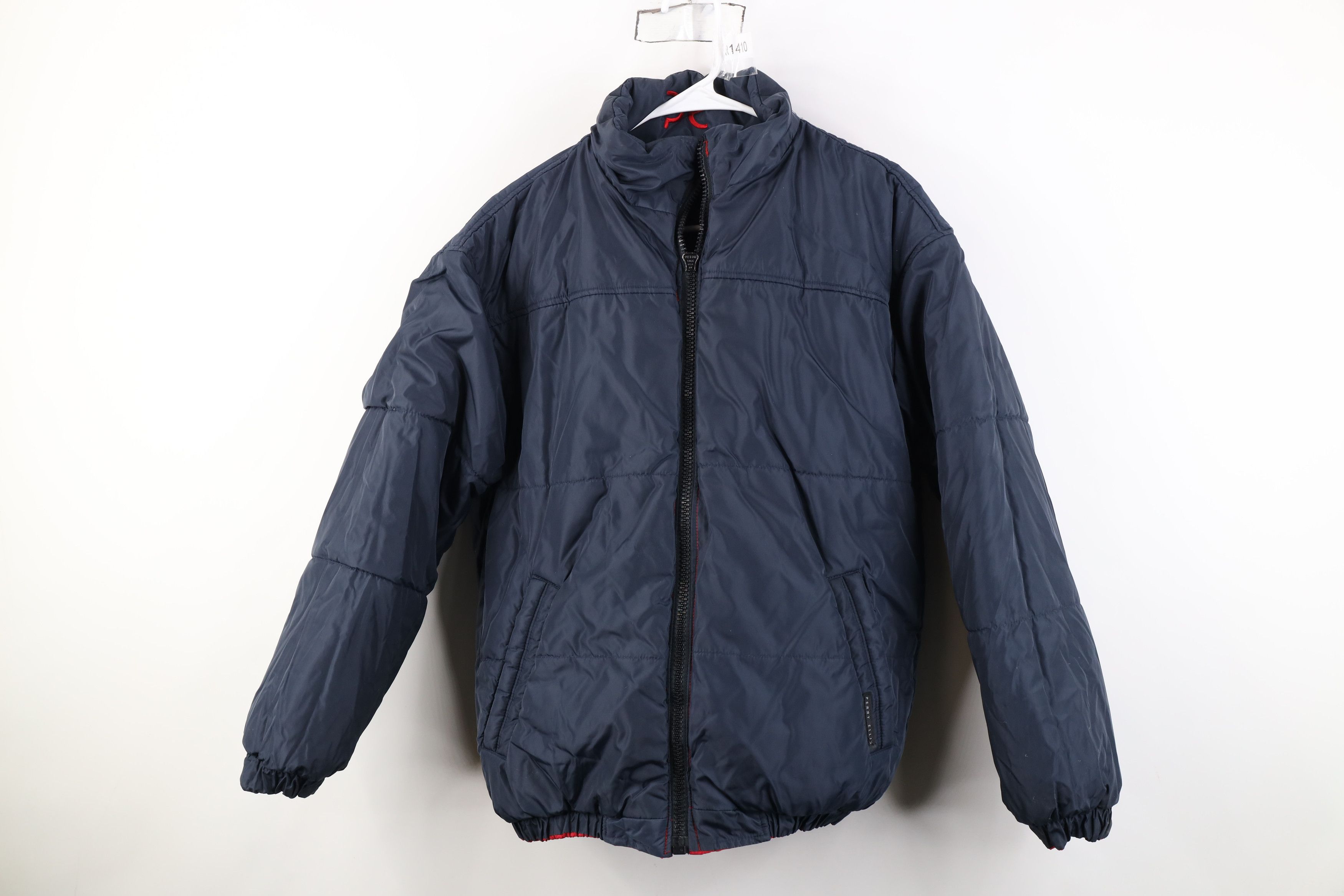 Perry Ellis Vintage 90s Perry Ellis Spell Reversible Puffer Jacket Coat Size US M / EU 48-50 / 2 - 12 Thumbnail