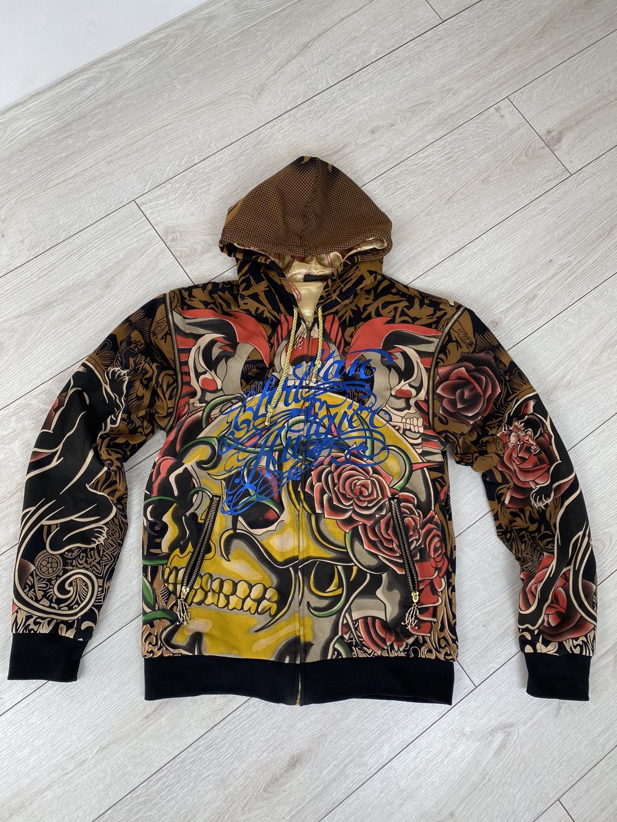 Christian Audigier × Japanese Brand Christian Audiger Y2k zip-hoodie size M Size US M / EU 48-50 / 2 - 1 Thumbnail