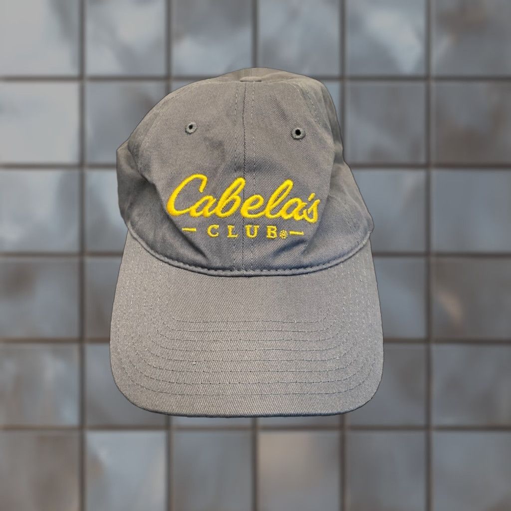 Vintage Cabela's Adult Adjustable Gray Strapback Baseball Cap Outdoor Workwear Hat Size ONE SIZE - 1 Thumbnail