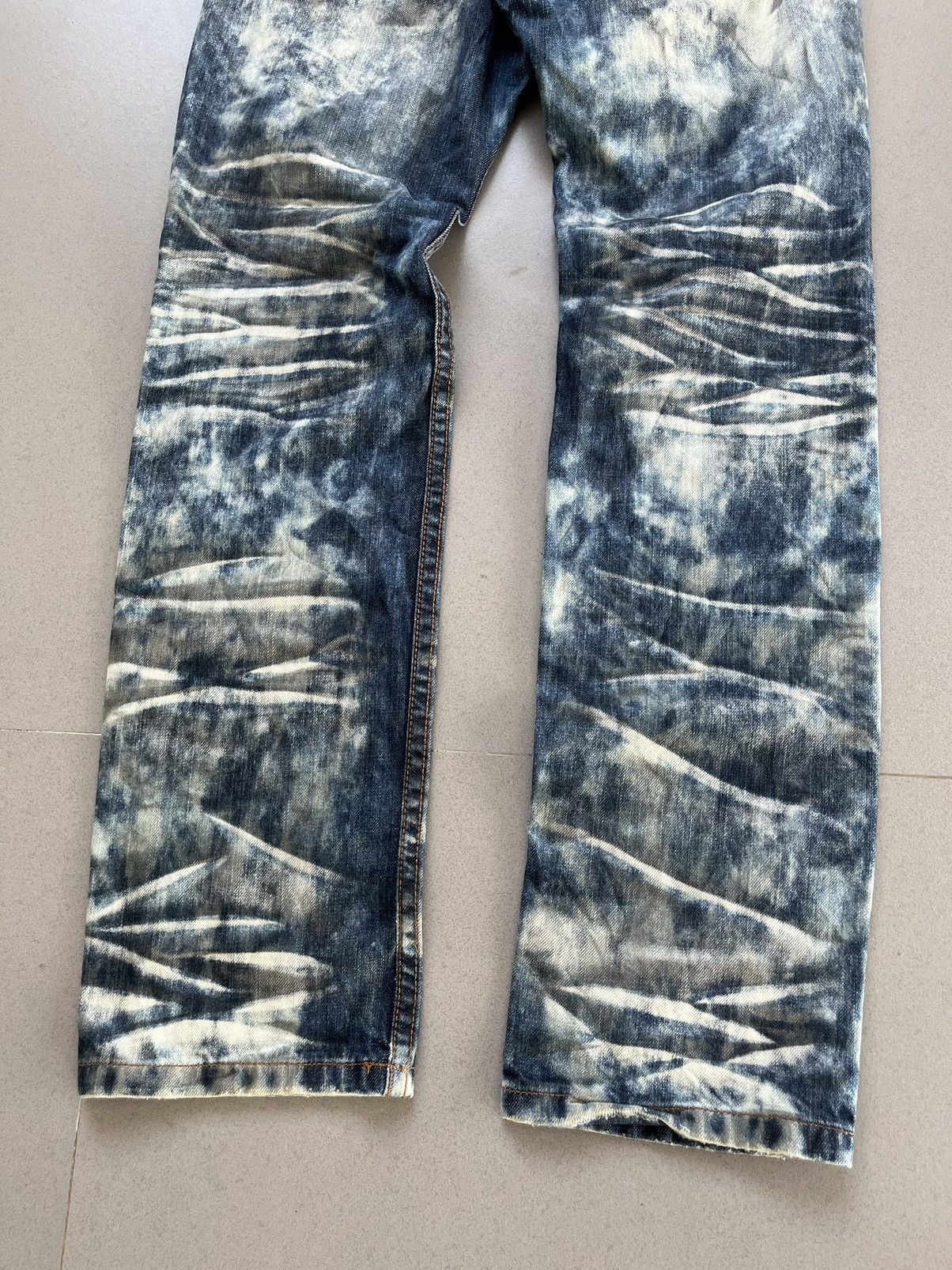 If Six Was Nine SEMANTIC DESIGN JAPANESE DENIM FADED WASHED JEANS Size US 32 / EU 48 - 7 Thumbnail
