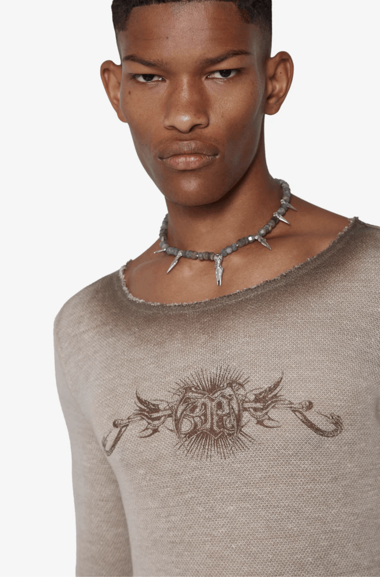 Misbhv $450 MISBHV 925 Silver Spikes Necklace choker Size ONE SIZE - 9 Thumbnail