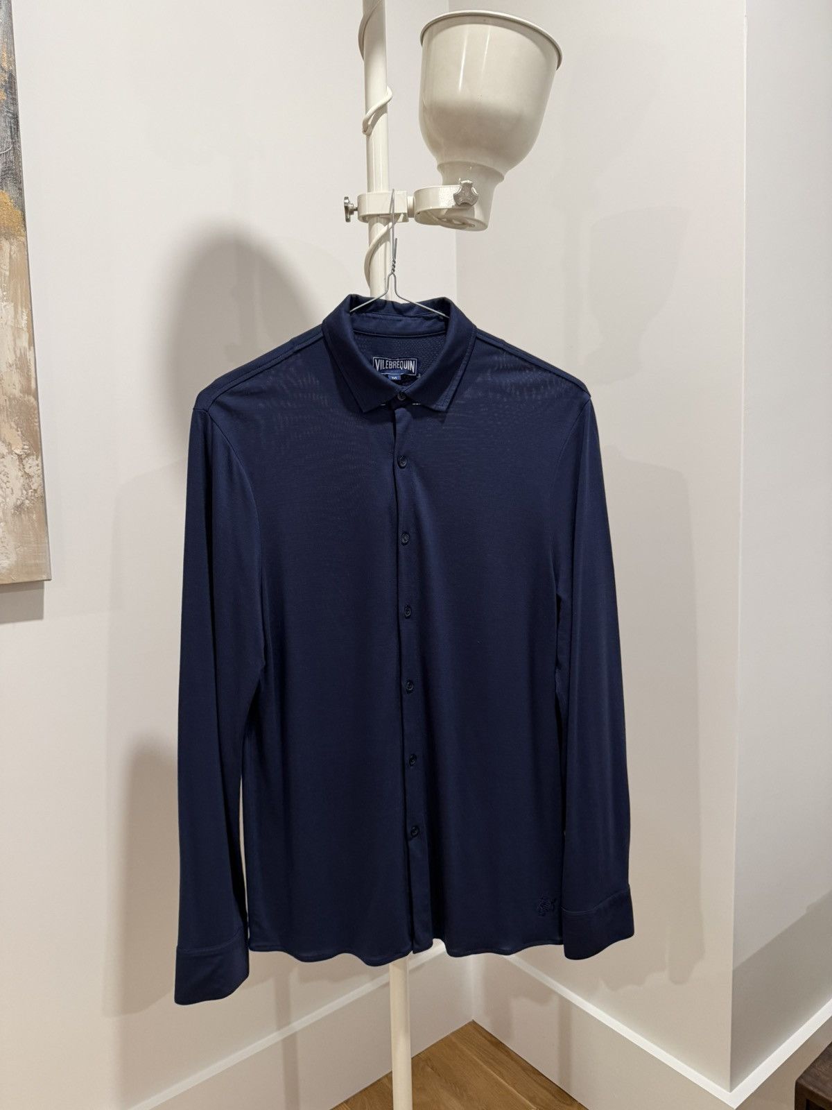 Vilebrequin Summer Stretch Navy Button-up Button-down Size US M / EU 48-50 / 2 - 1 Thumbnail