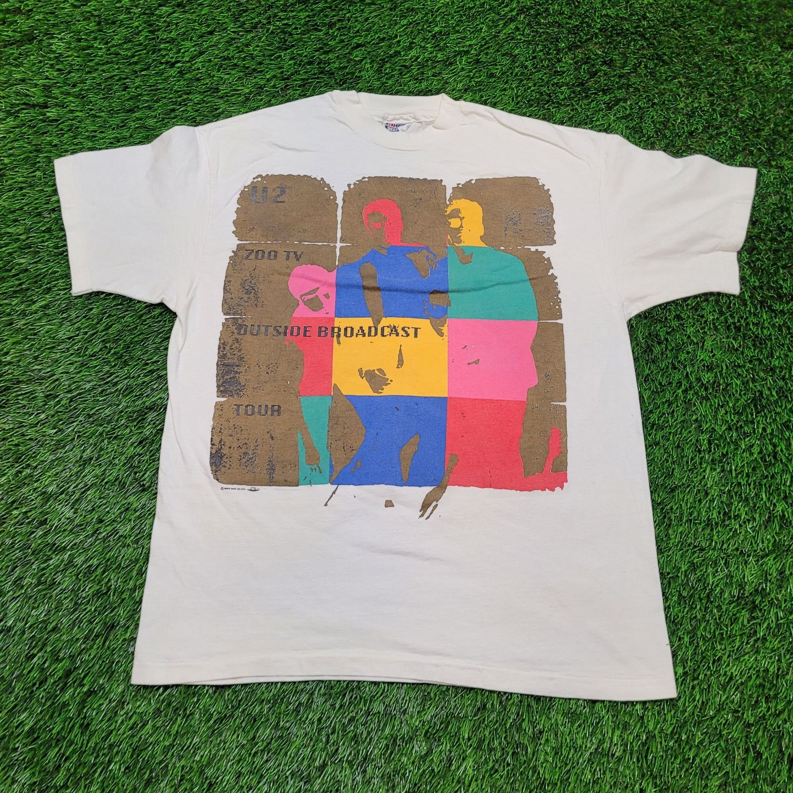 Hanes VTG 92 U2 Zoo TV T-Shirt Mens M Single Stitch USA Made 90s Size US M / EU 48-50 / 2 - 1 Thumbnail