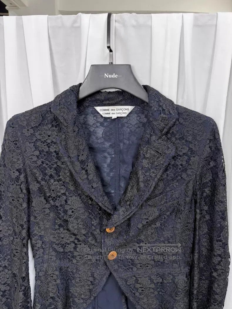 Comme des Garcons Comme Des Garcons Lace tailcoat with floral pattern and st Size S / US 4 / IT 40 - 5 Thumbnail