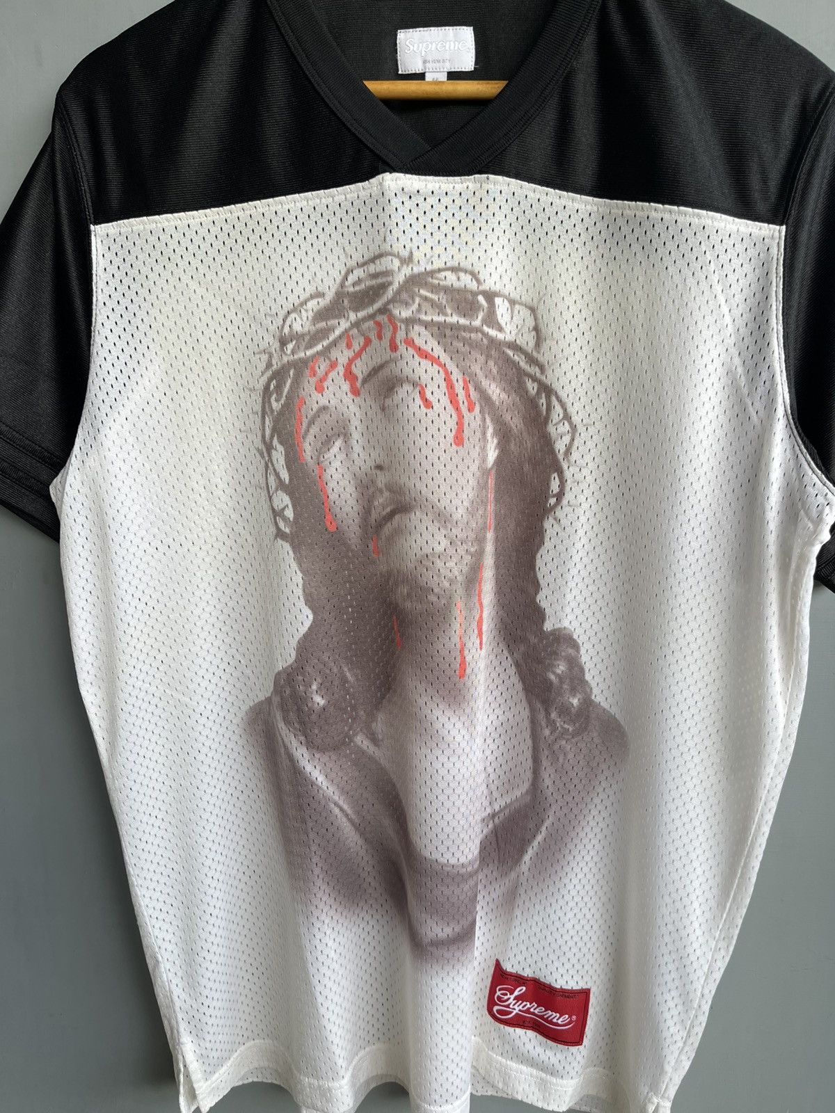 Supreme Supreme Jesus Football Jersey Top Black SS13 Size US M / EU 48-50 / 2 - 2 Thumbnail
