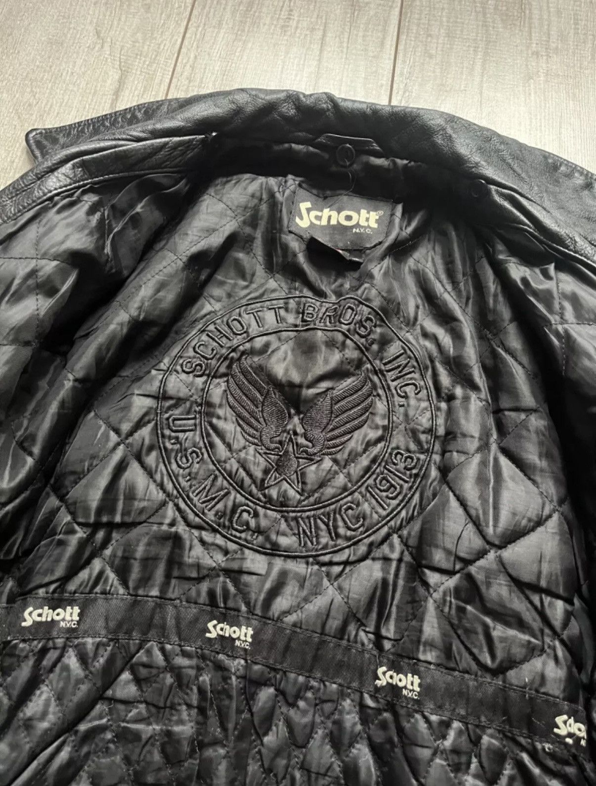 Schott × Vintage Schott Leather Jacket Size US XL / EU 56 / 4 - 11 Thumbnail