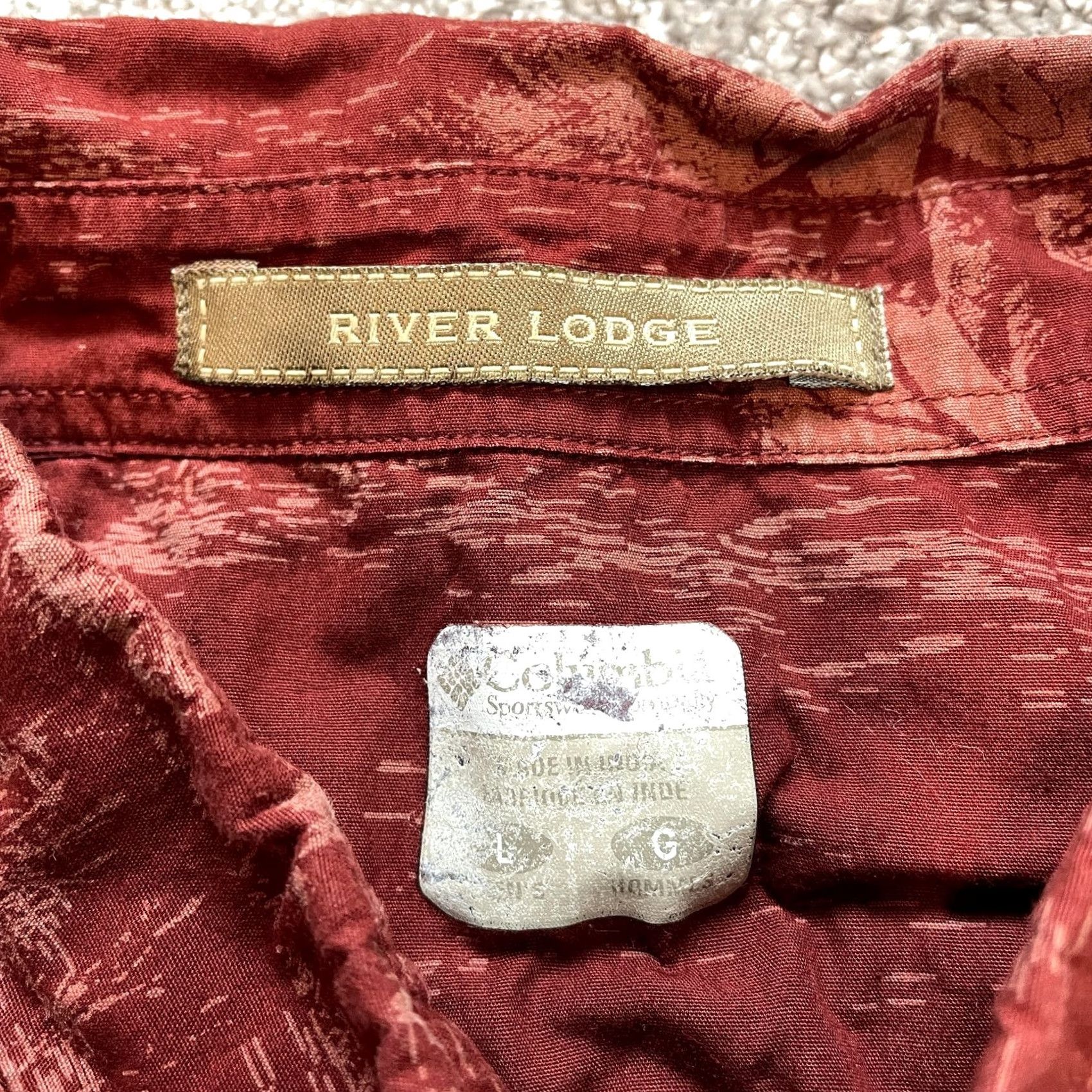 Vintage Columbia River Lodge Shirt Mens Large Red Long Sleeve Collared Pocket Hunting Size US L / EU 52-54 / 3 - 5 Thumbnail