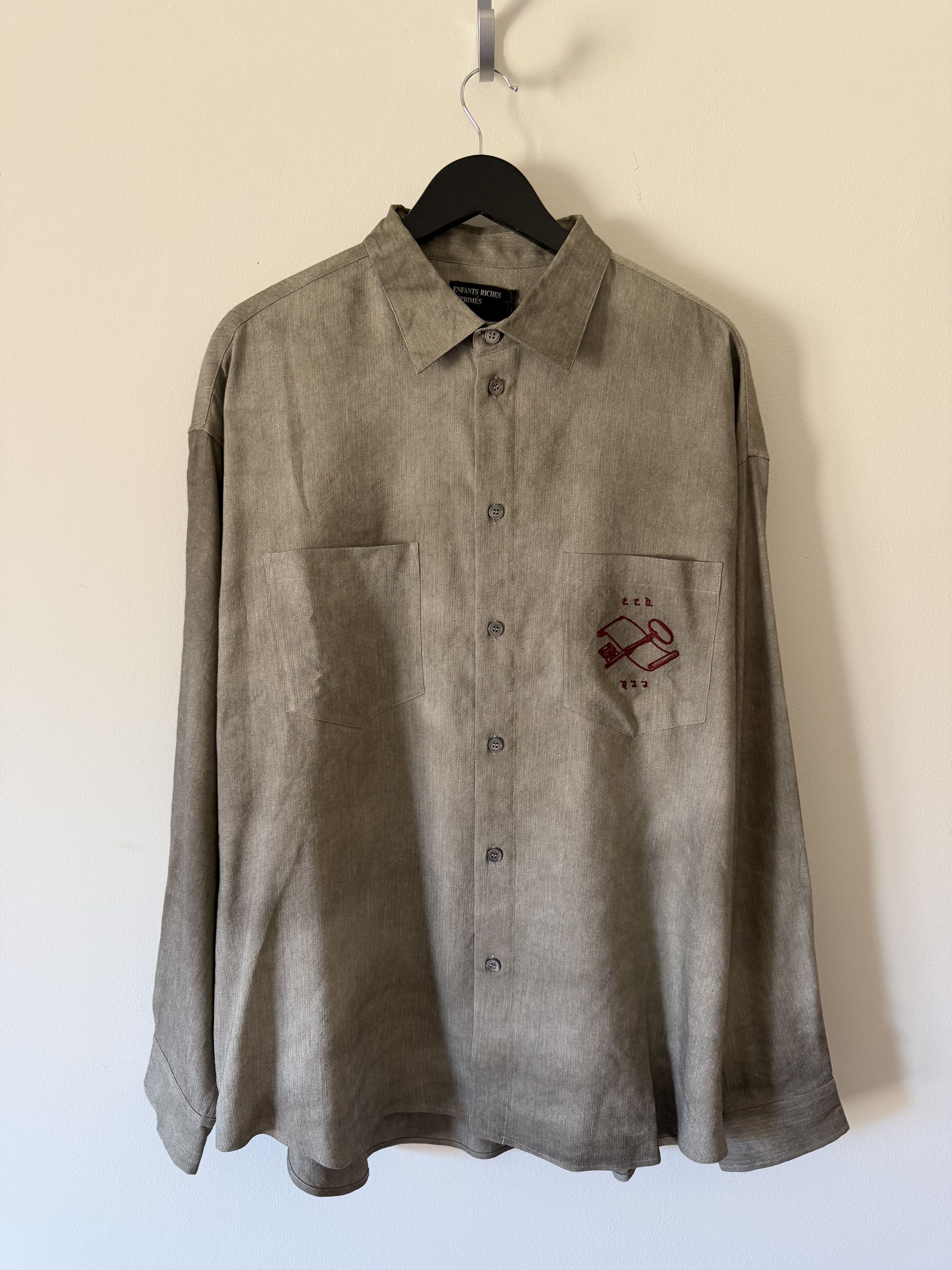 Enfants Riches Deprimes Enfants Riches Deprimes Artist Button Down Shirt in Neutral Size US XL / EU 56 / 4 - 1 Thumbnail
