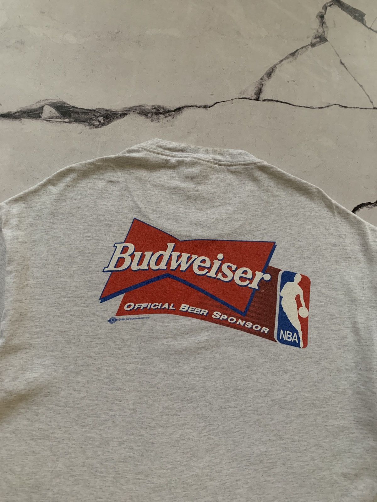Budweiser × Vintage Budweiser Vintage 90s Painted NBA Sponsor T- Shirt Size US XL / EU 56 / 4 - 3 Thumbnail