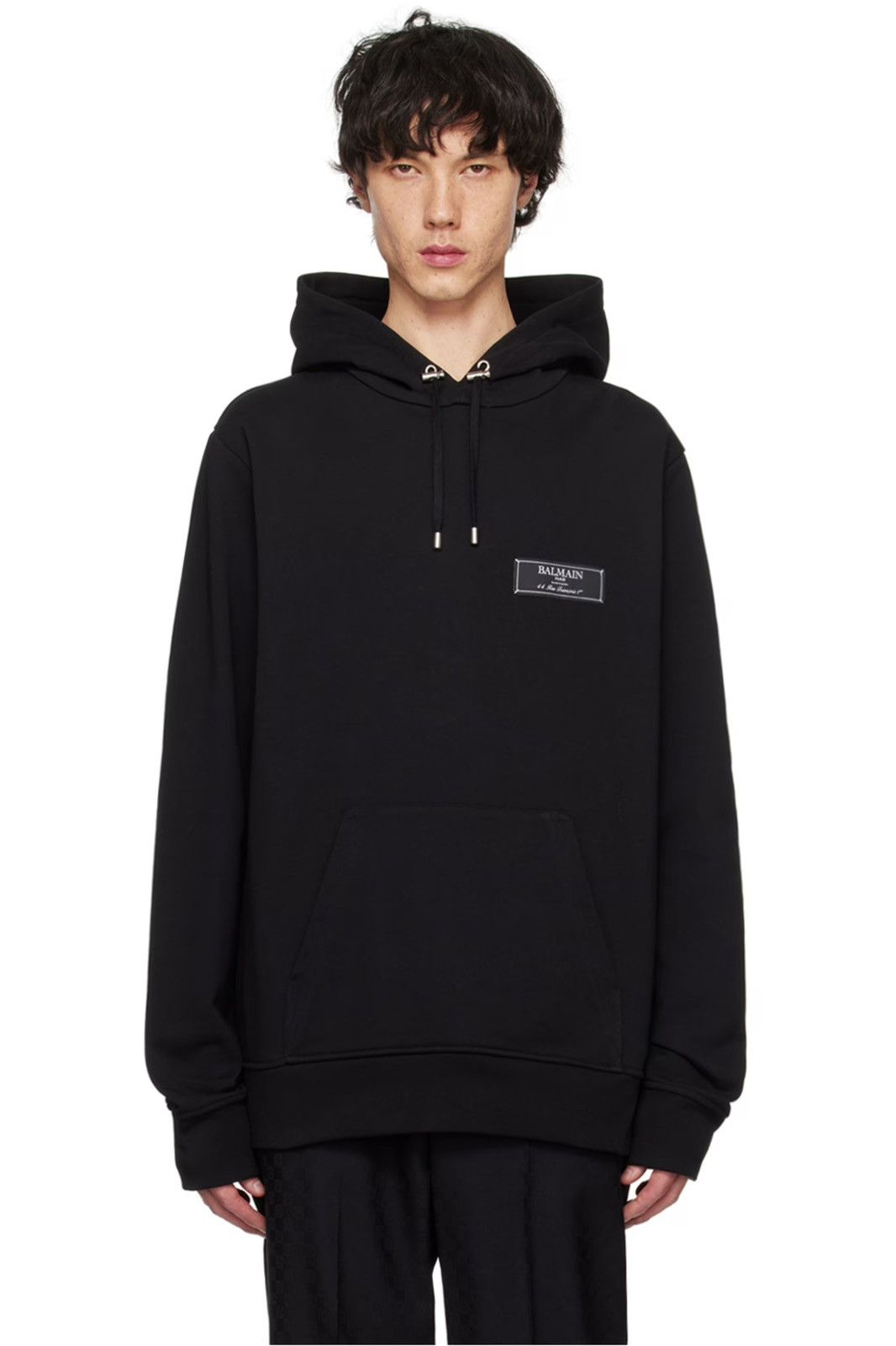 image of Balmain Hoodie in Black, Men's (Size 2XL)