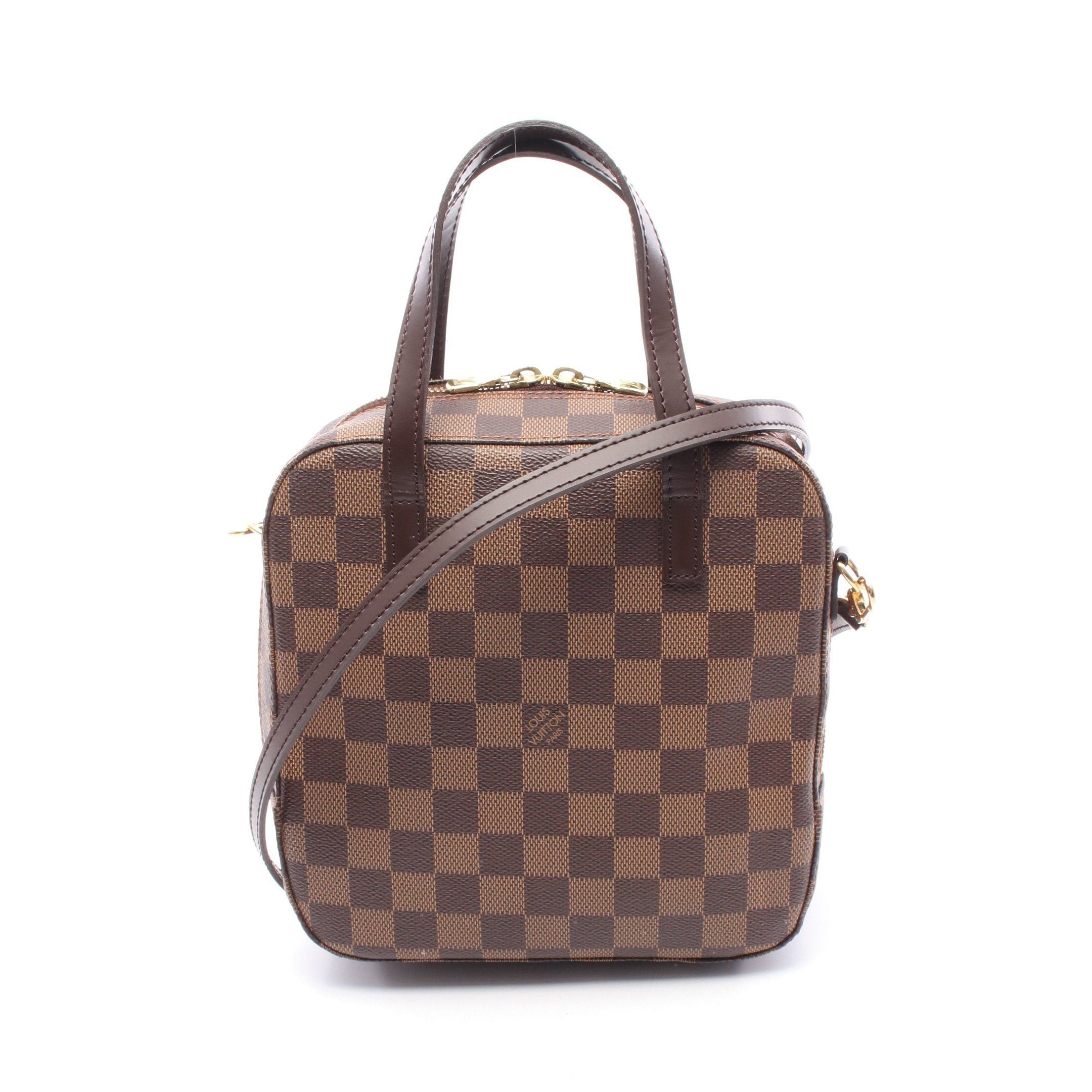 Louis Vuitton Louis Vuitton Spontini Damier Ebene Handbag Leather Brown Special Order Size ONE SIZE - 1 Thumbnail