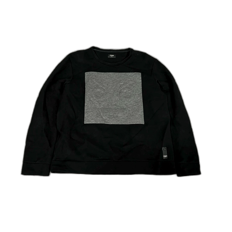 Fendi Fendi Pullover Sweatshirt in Black and Grey Size US L / EU 52-54 / 3 - 1 Thumbnail