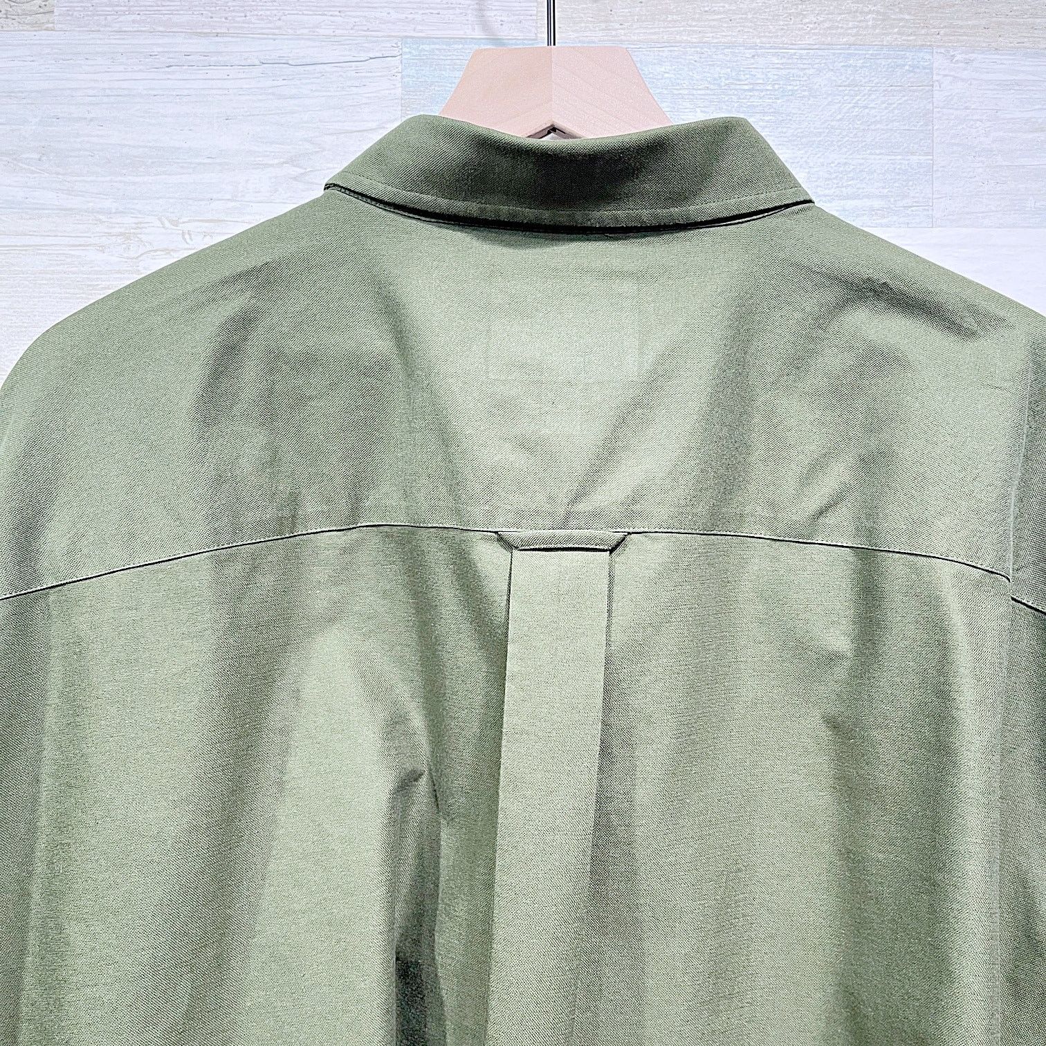 Cabelas Cabelas Long Sleeve Oxford Work Shirt Green Mens 3XLT Size US XXL / EU 58 / 5 - 4 Thumbnail