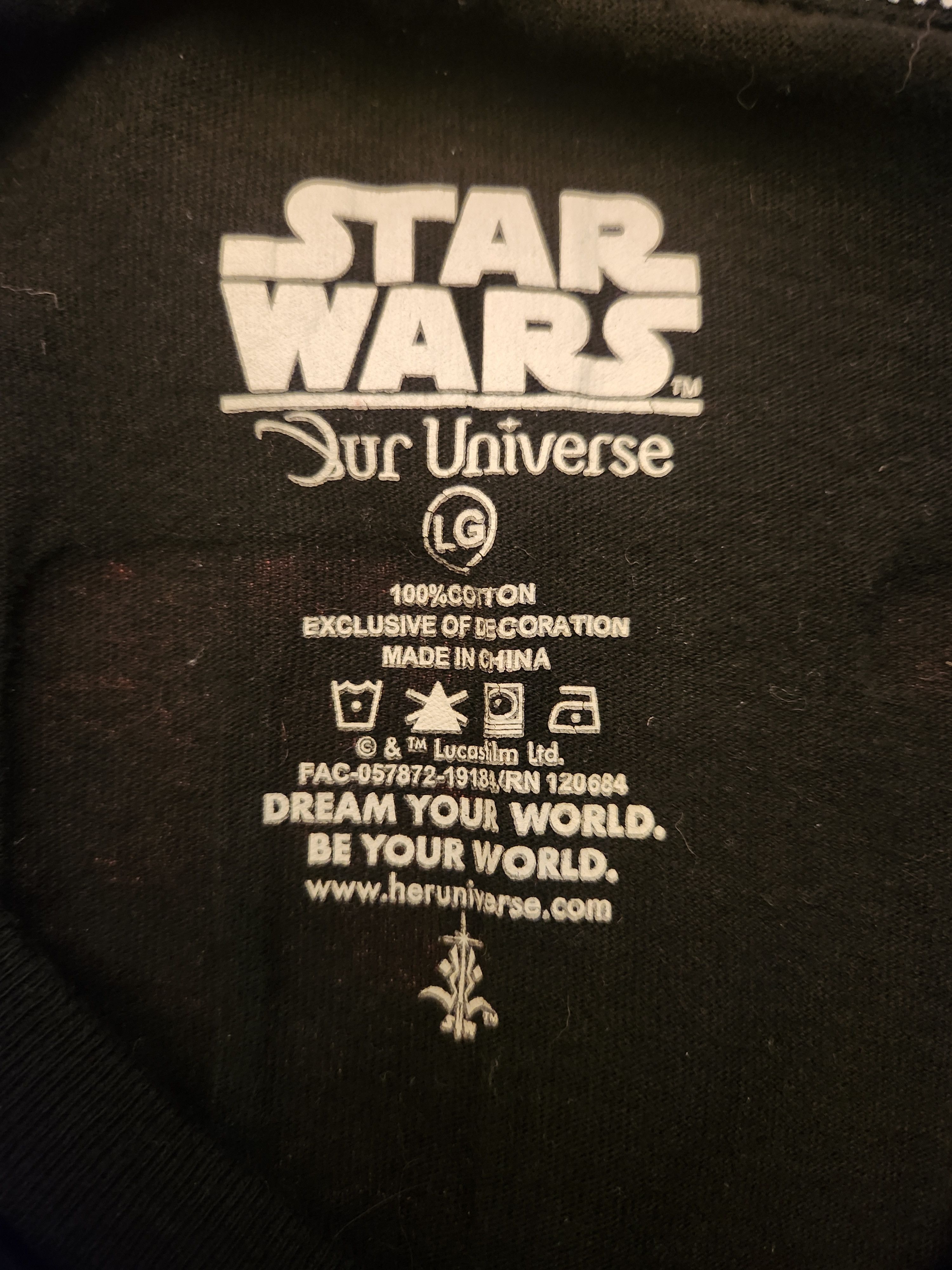 Star Wars Dark Side First Order 100% Cotton Long Sleeve T-Shirt Size US L / EU 52-54 / 3 - 3 Thumbnail